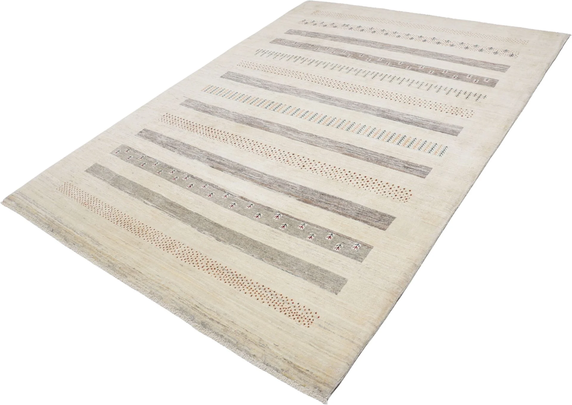 Hand-Knotted Wool Loribaft Persian Rug, 207 × 293 cm