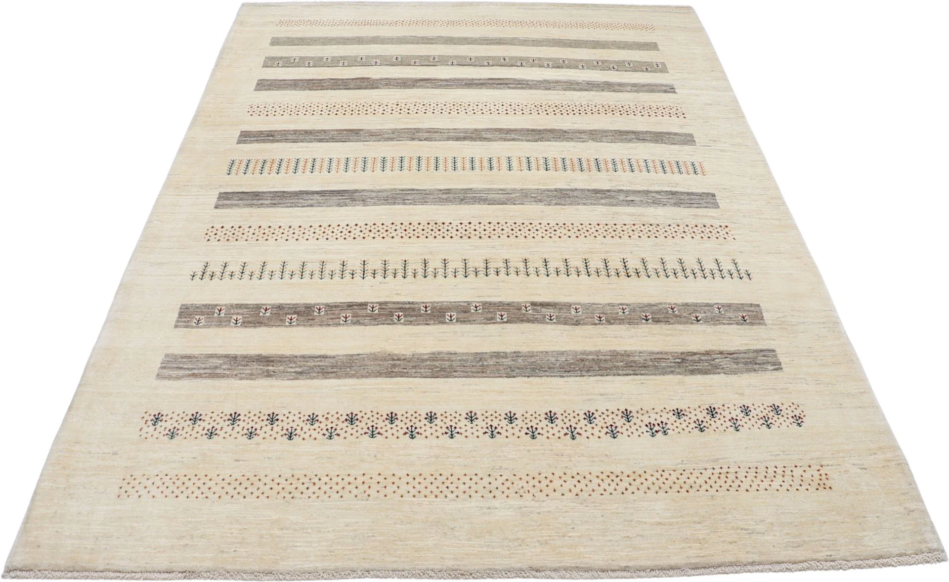 Hand-Knotted Wool Loribaft Persian Rug, 207 × 293 cm