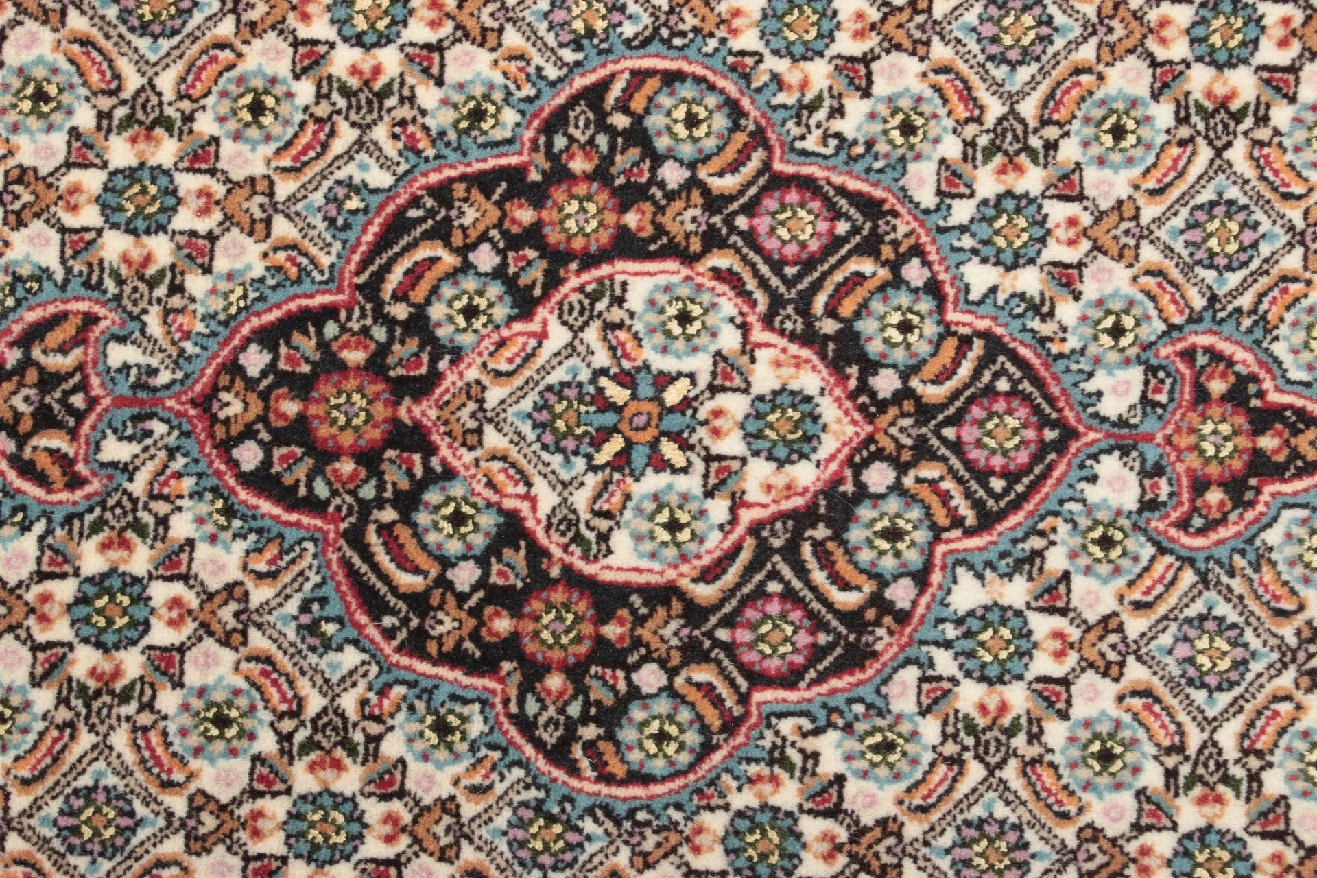 Moud Persian Rug — hand-knotted, 77 × 296 cm, Wool