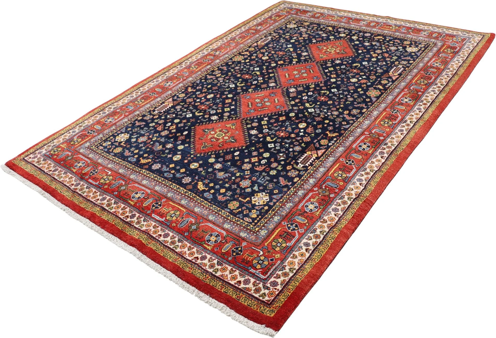 perserteppich-gashghai-173-x-259-cm-schurwolle-handgeknupft-5 Hand-Knotted Wool Qashqai Persian Rug, 173 × 259 cm