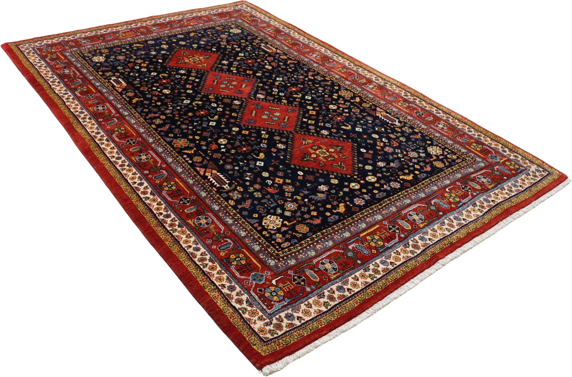 perserteppich-gashghai-173-x-259-cm-schurwolle-handgeknupft-8 Hand-Knotted Wool Qashqai Persian Rug, 173 × 259 cm
