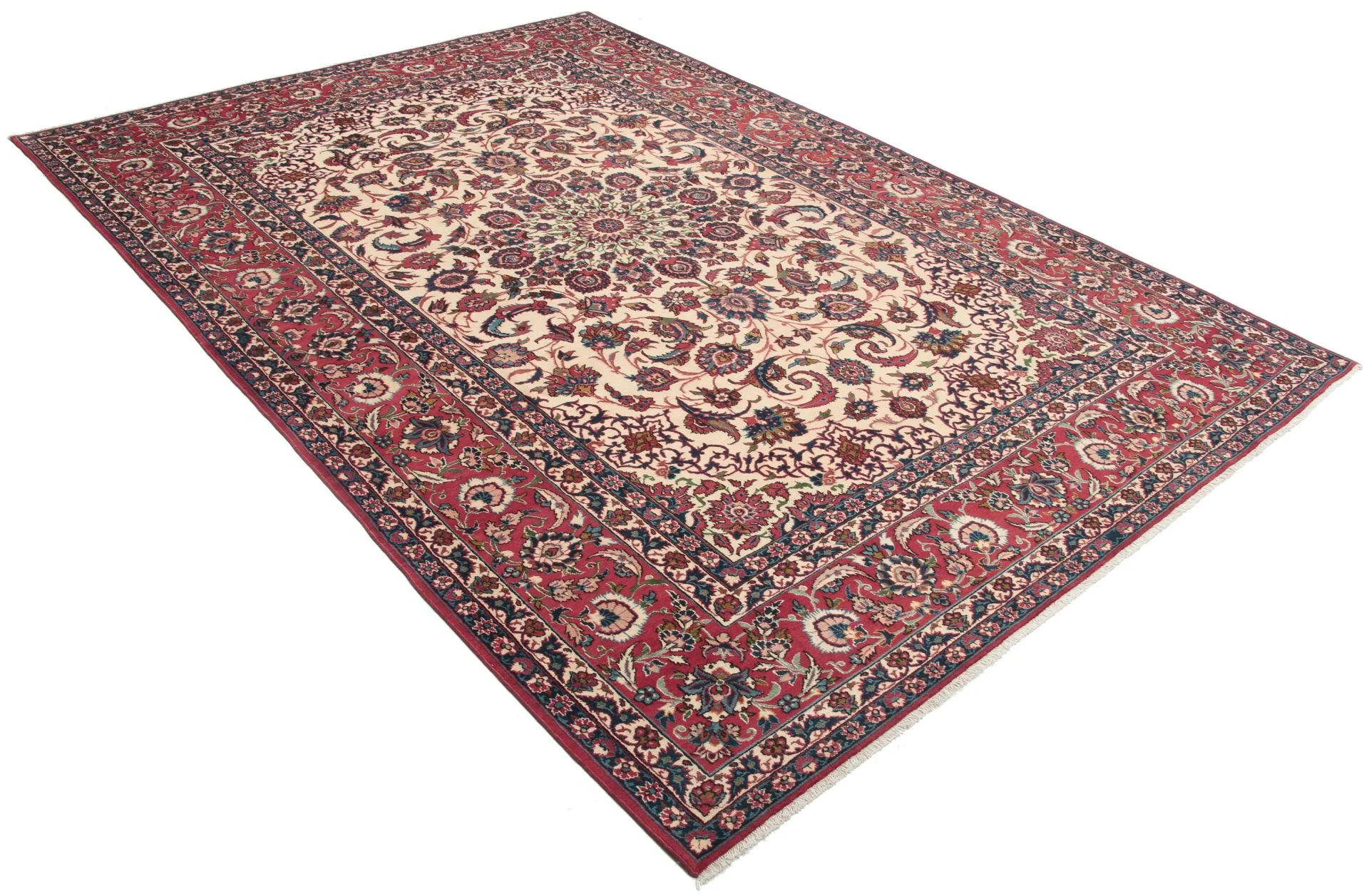 Najafabad Persian Rug — hand-knotted, 268 × 390 cm, Wool