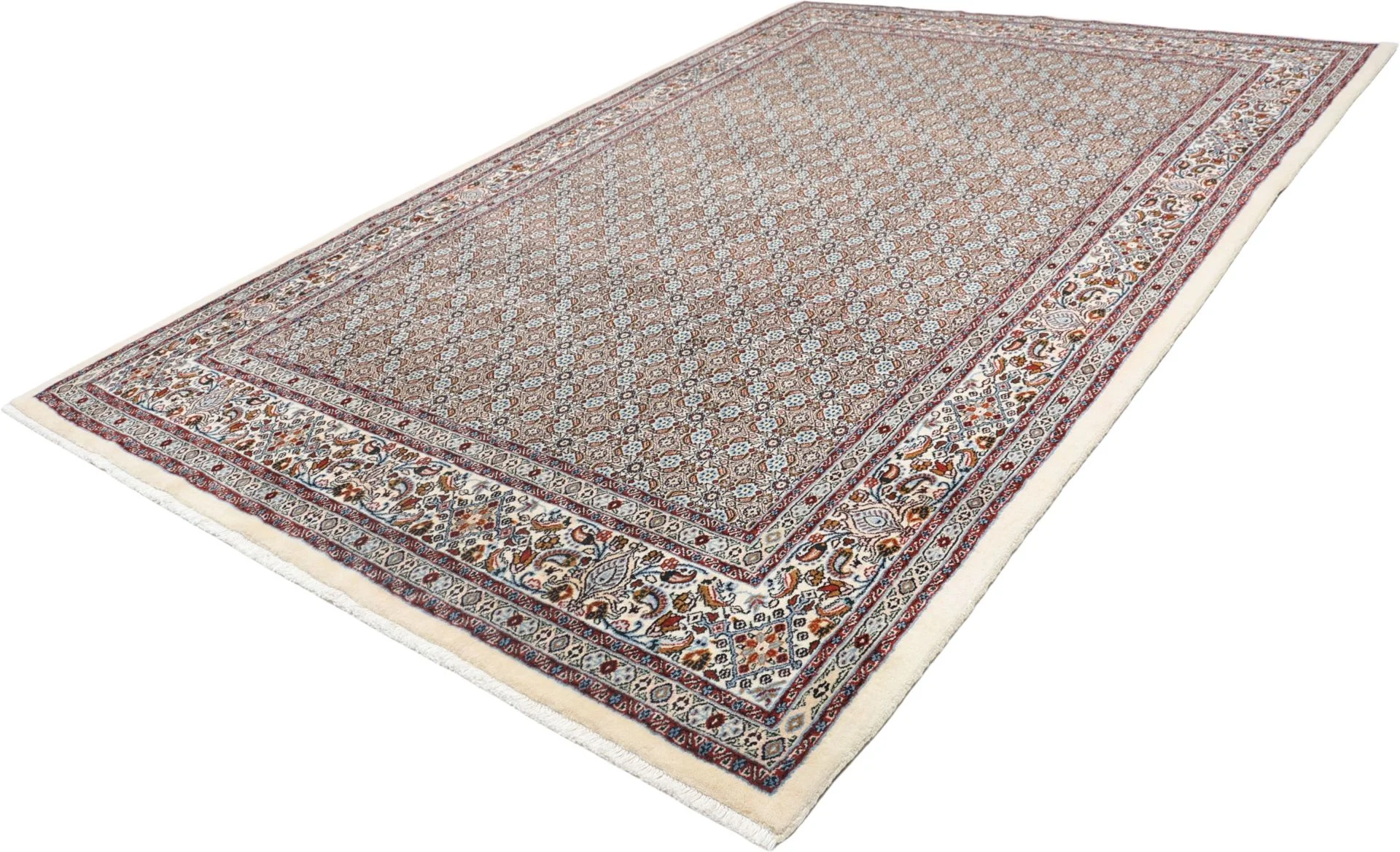Moud Persian Rug — hand-knotted, 198 × 298 cm, Wool