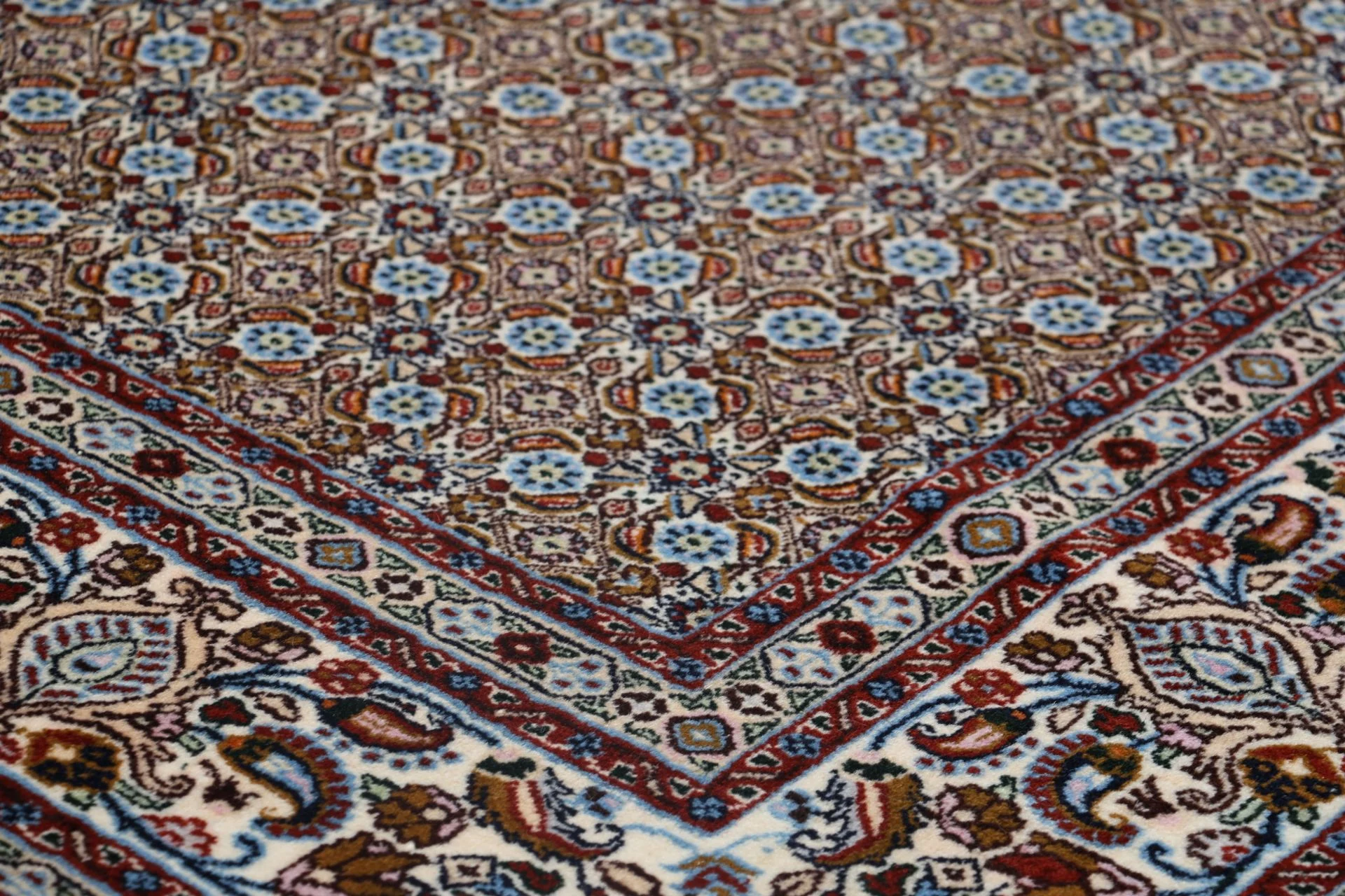Moud Persian Rug — hand-knotted, 198 × 298 cm, Wool