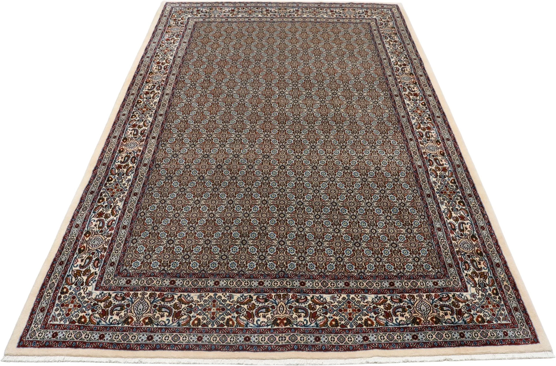 Moud Persian Rug — hand-knotted, 198 × 298 cm, Wool