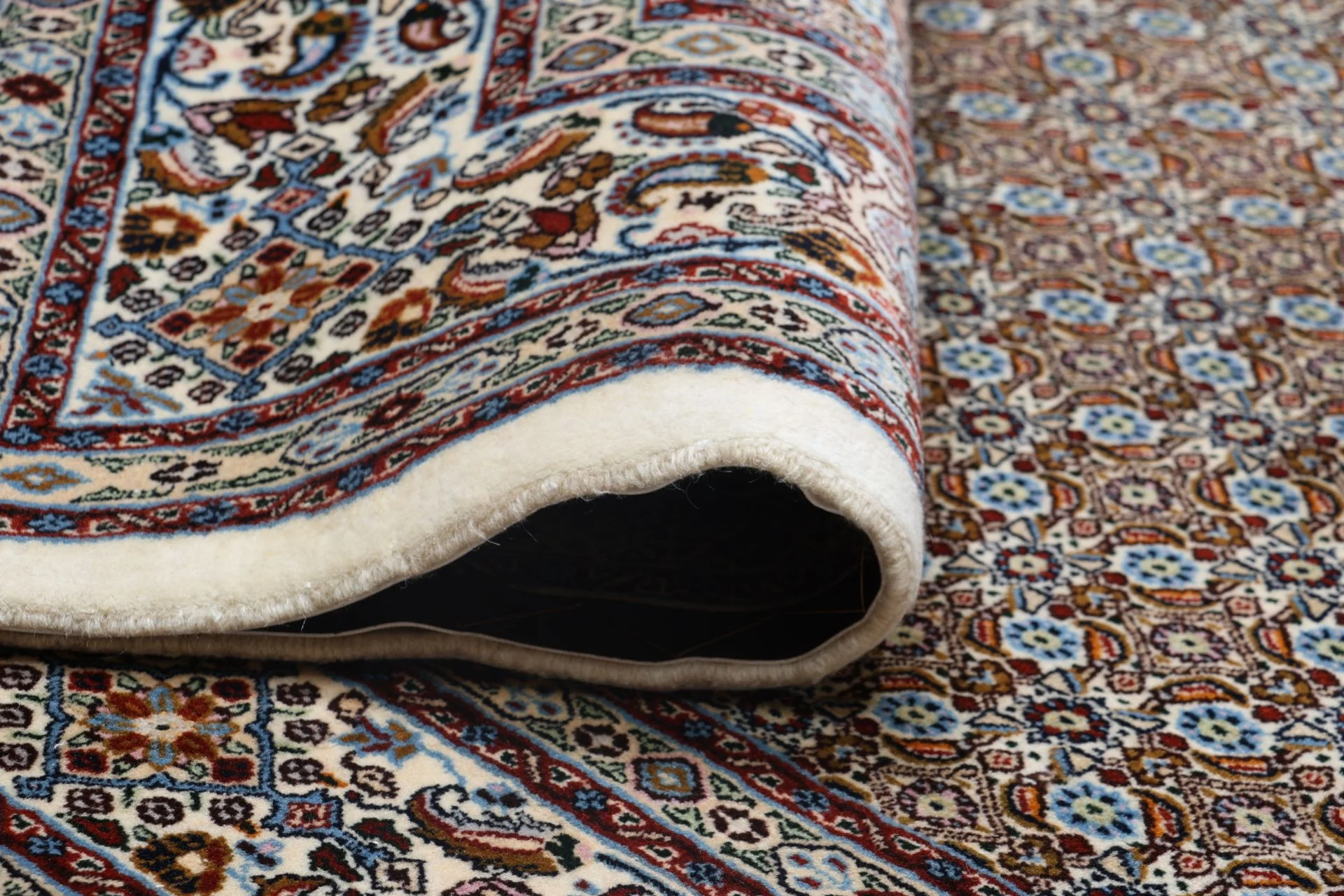 Moud Persian Rug — hand-knotted, 198 × 298 cm, Wool