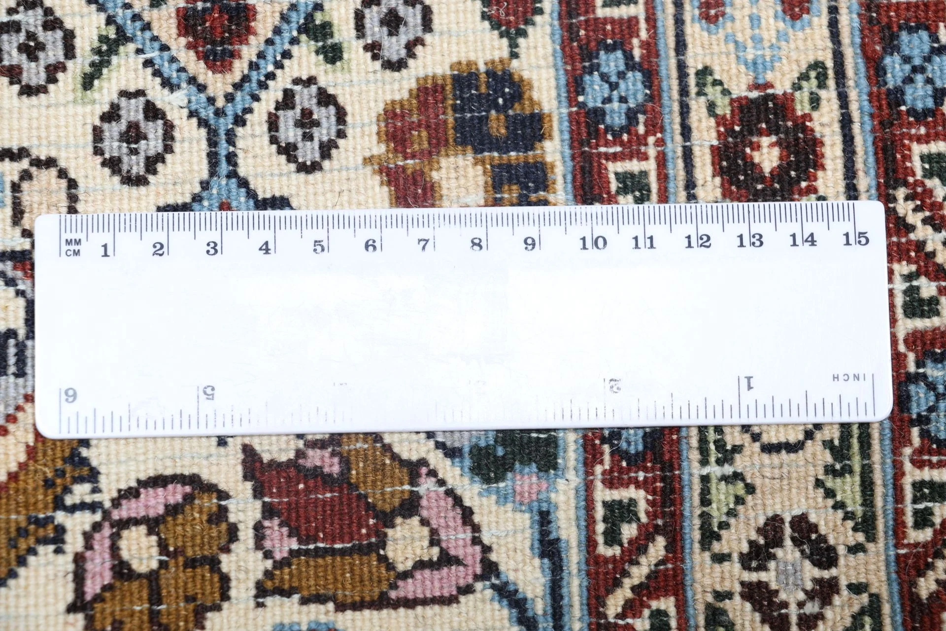 Moud Persian Rug — hand-knotted, 198 × 298 cm, Wool