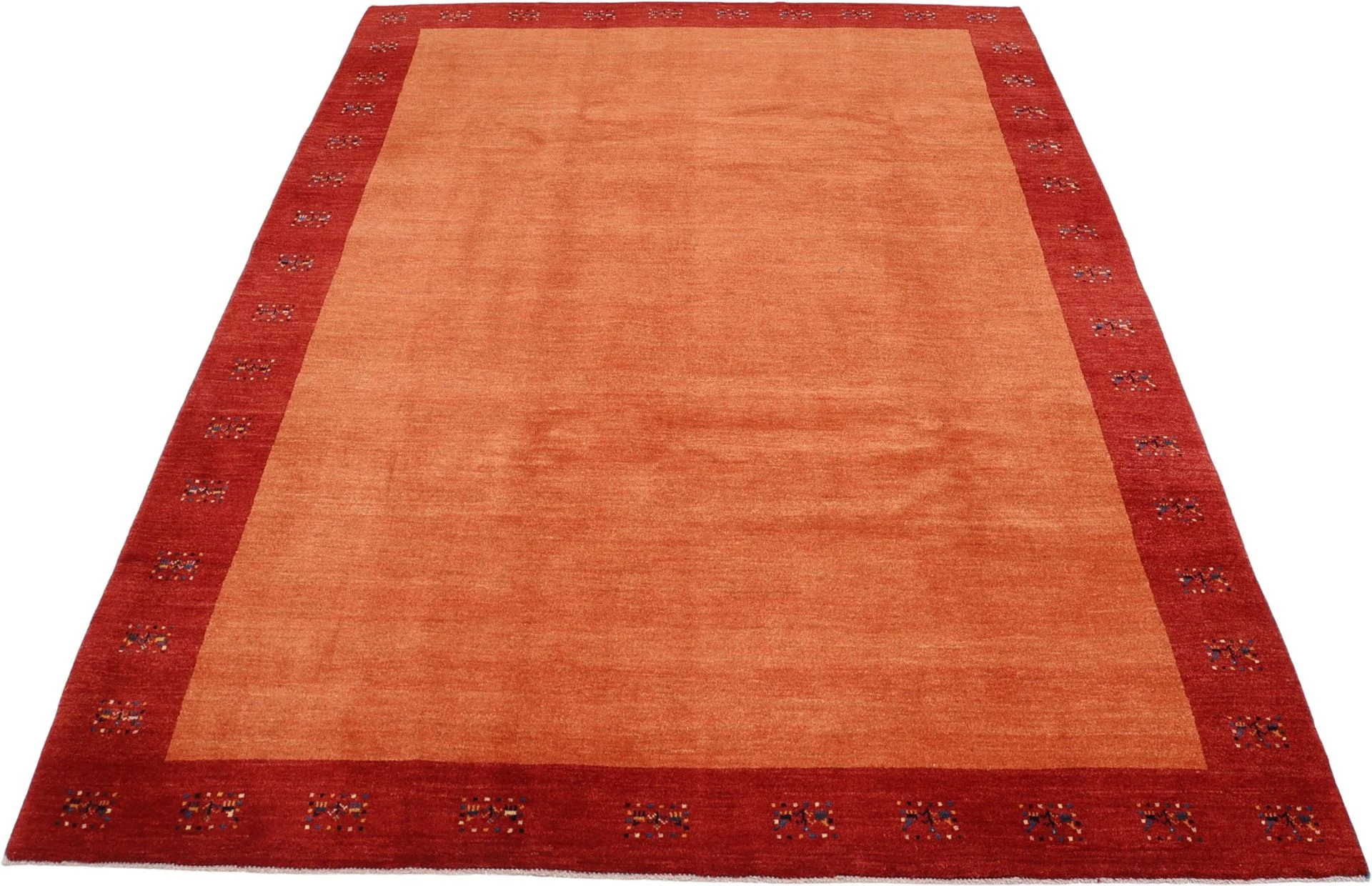 Hand-Knotted Wool Loribaft Persian Rug, 210 × 295 cm