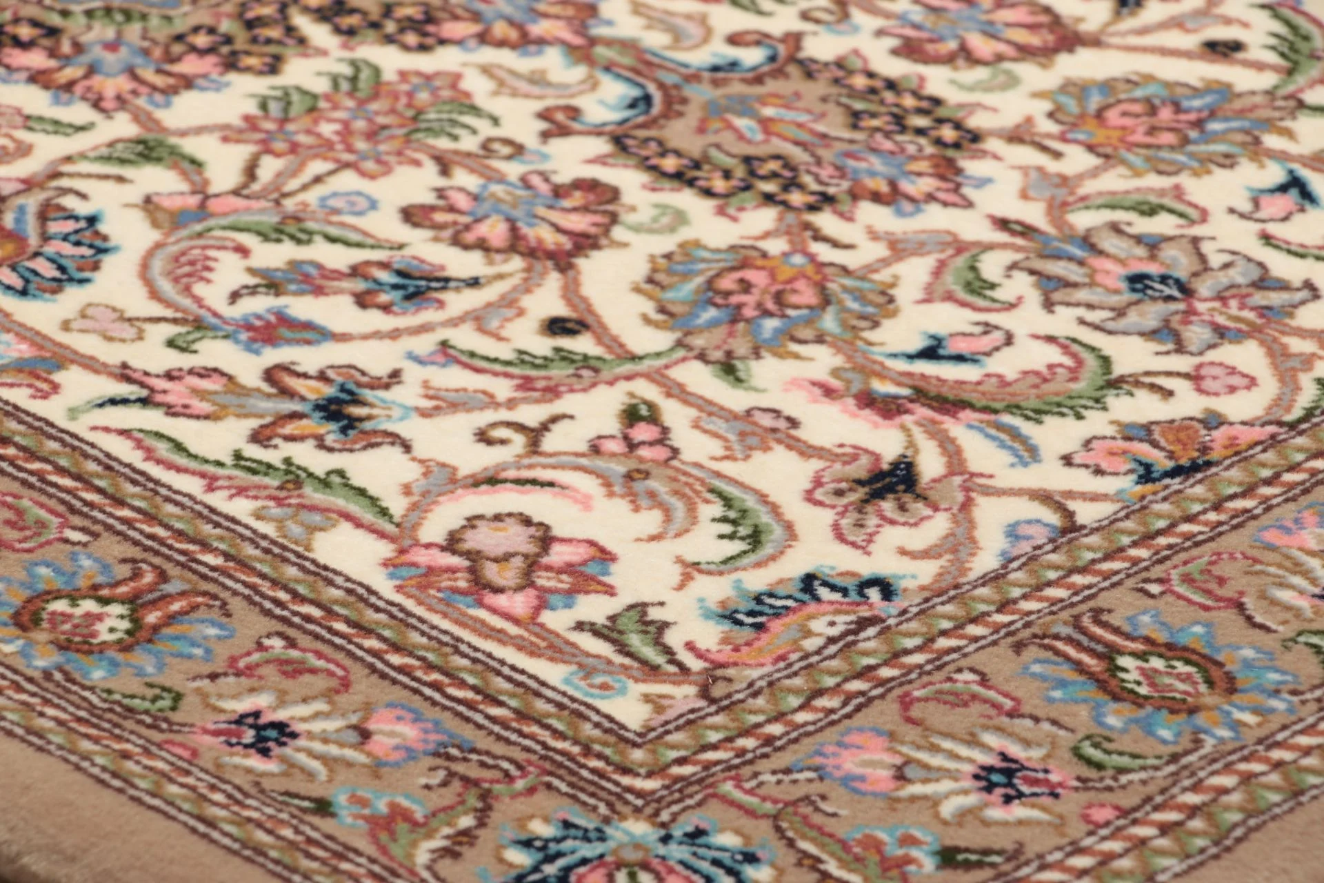 Hand-Knotted Wool Qom Persian Rug, 80 × 310 cm