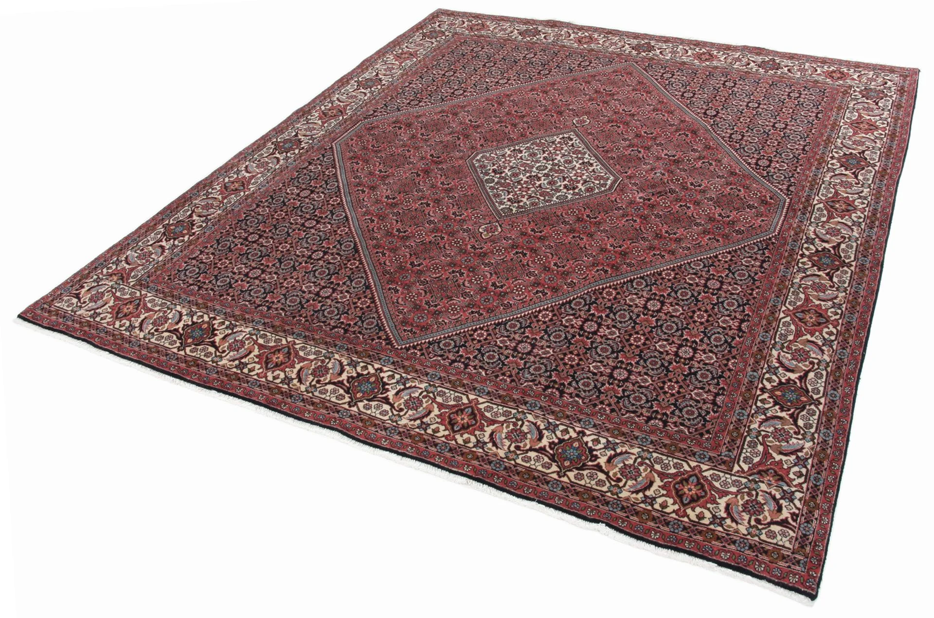 Hand-Knotted Wool Bijar Persian Rug, 248 × 290 cm