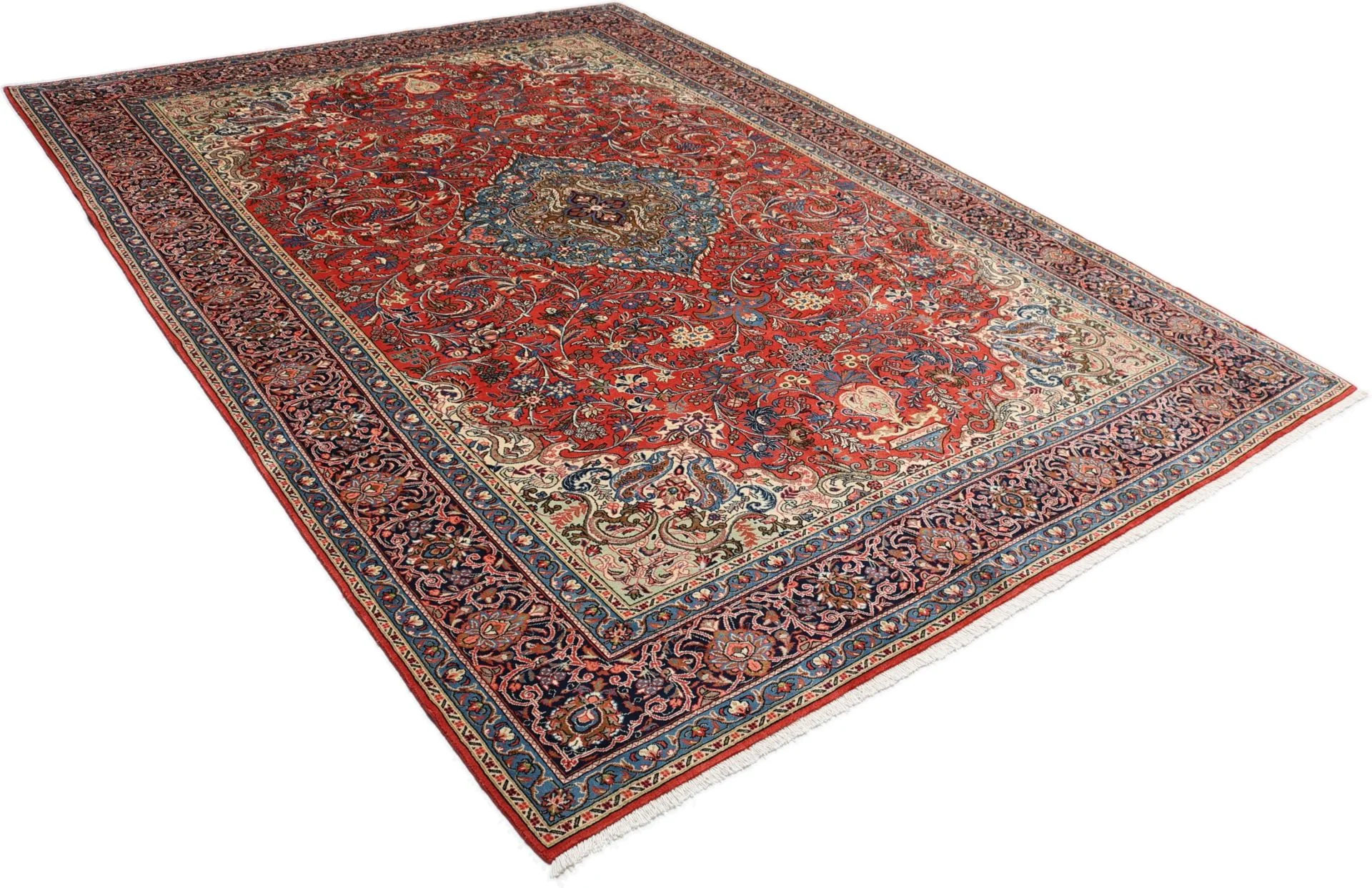 Sarouk Persian Rug — hand-knotted, 265 × 366 cm, Wool