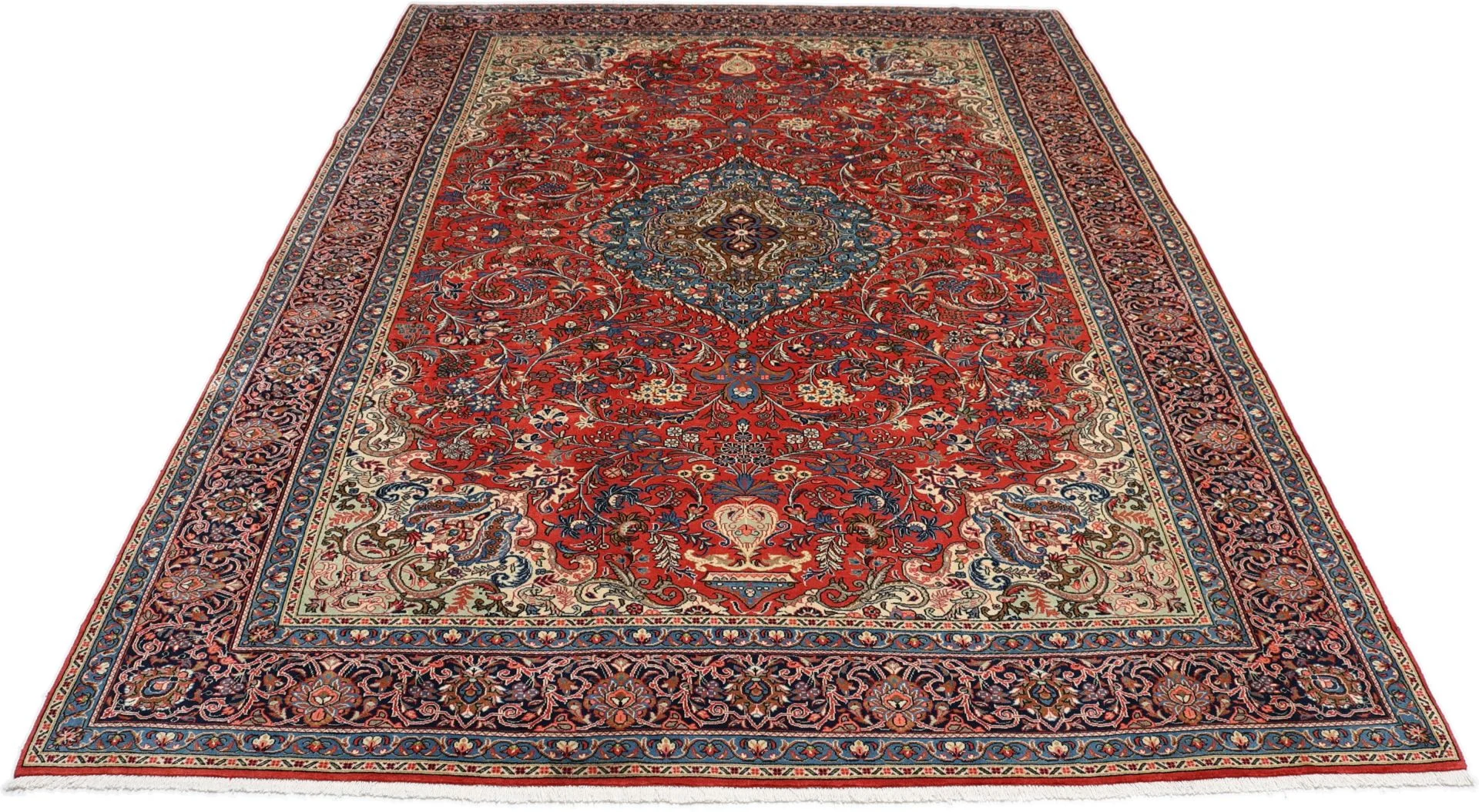 Sarouk Persian Rug — hand-knotted, 265 × 366 cm, Wool