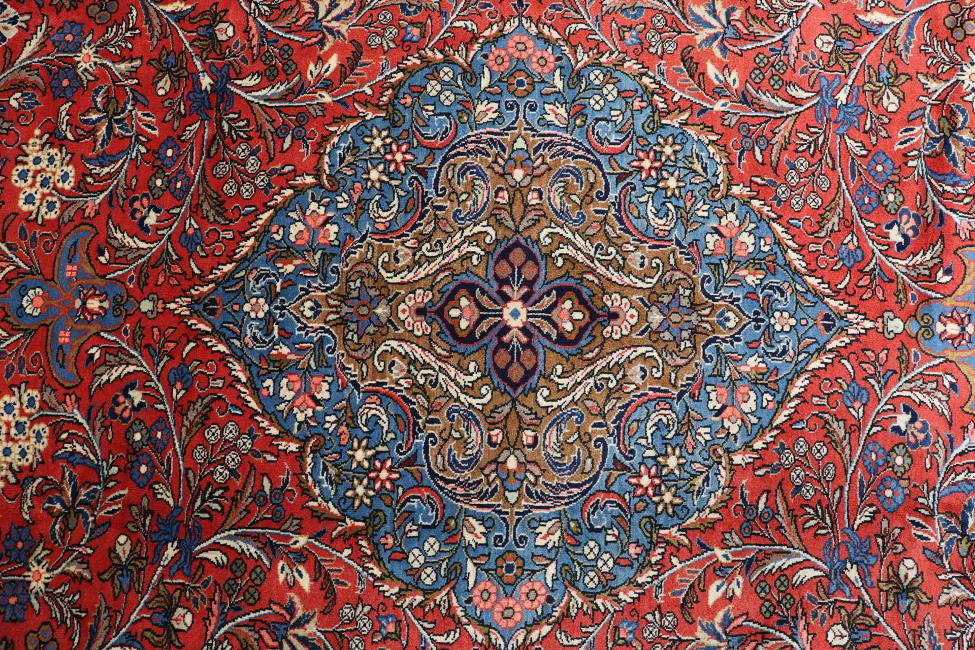 Sarouk Persian Rug — hand-knotted, 265 × 366 cm, Wool