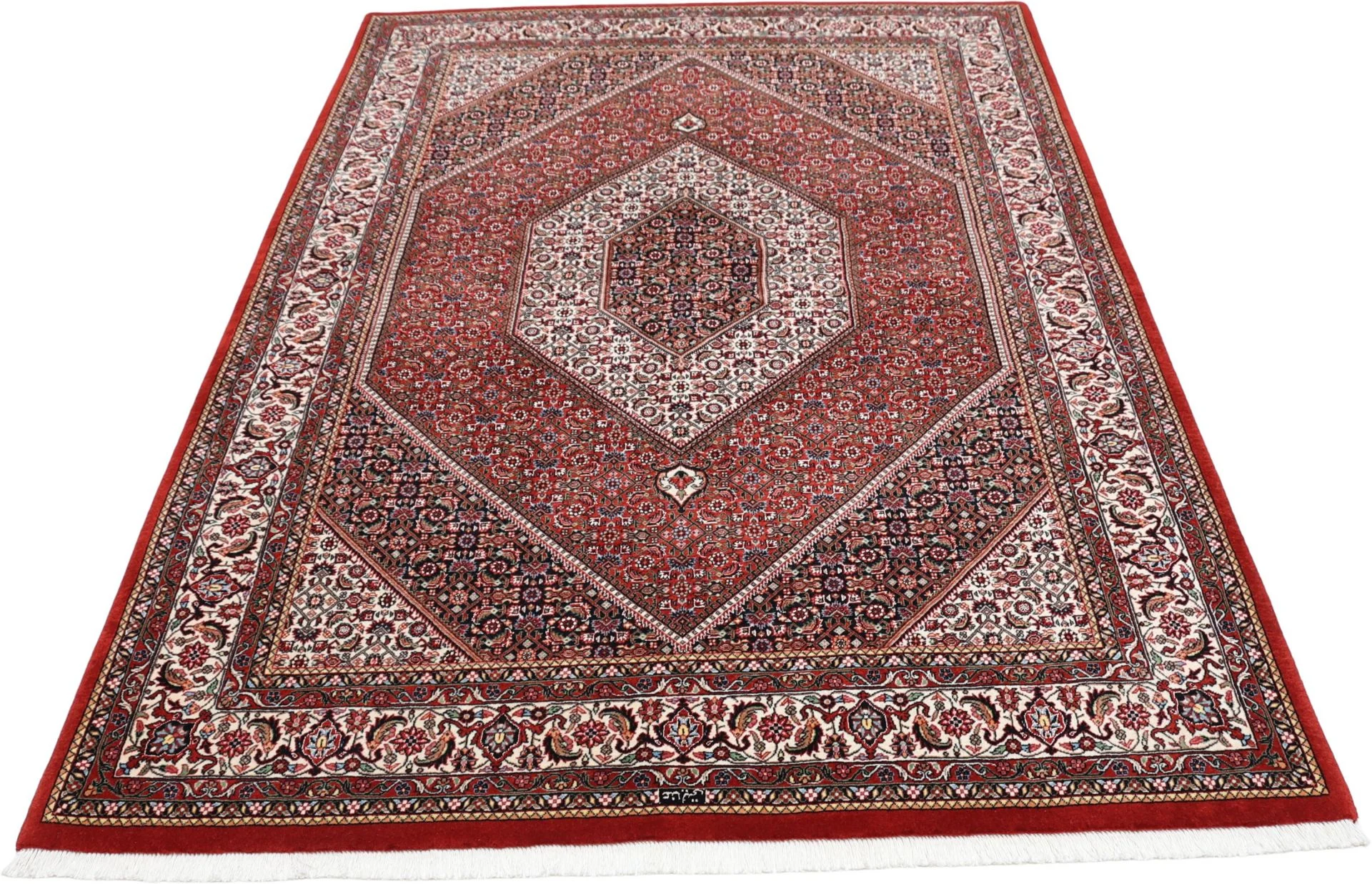 perserteppich-bidjar-155-x-222-cm-schurwolle-seide-handgeknupft-4 Bijar Persian Rug 155 × 222 cm, Wool & Silk, hand-knotted