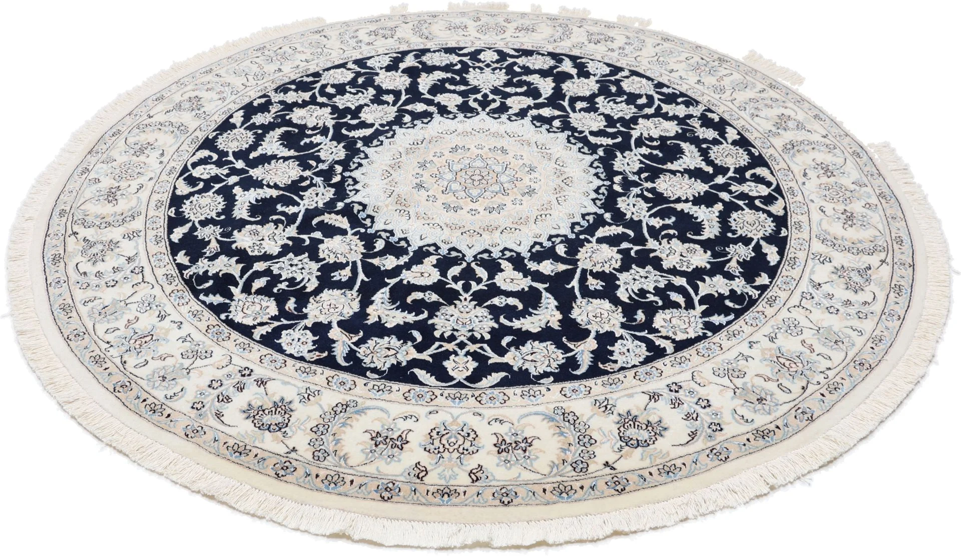 Nain Persian Rug — hand-knotted, 202 × 202 cm, Wool