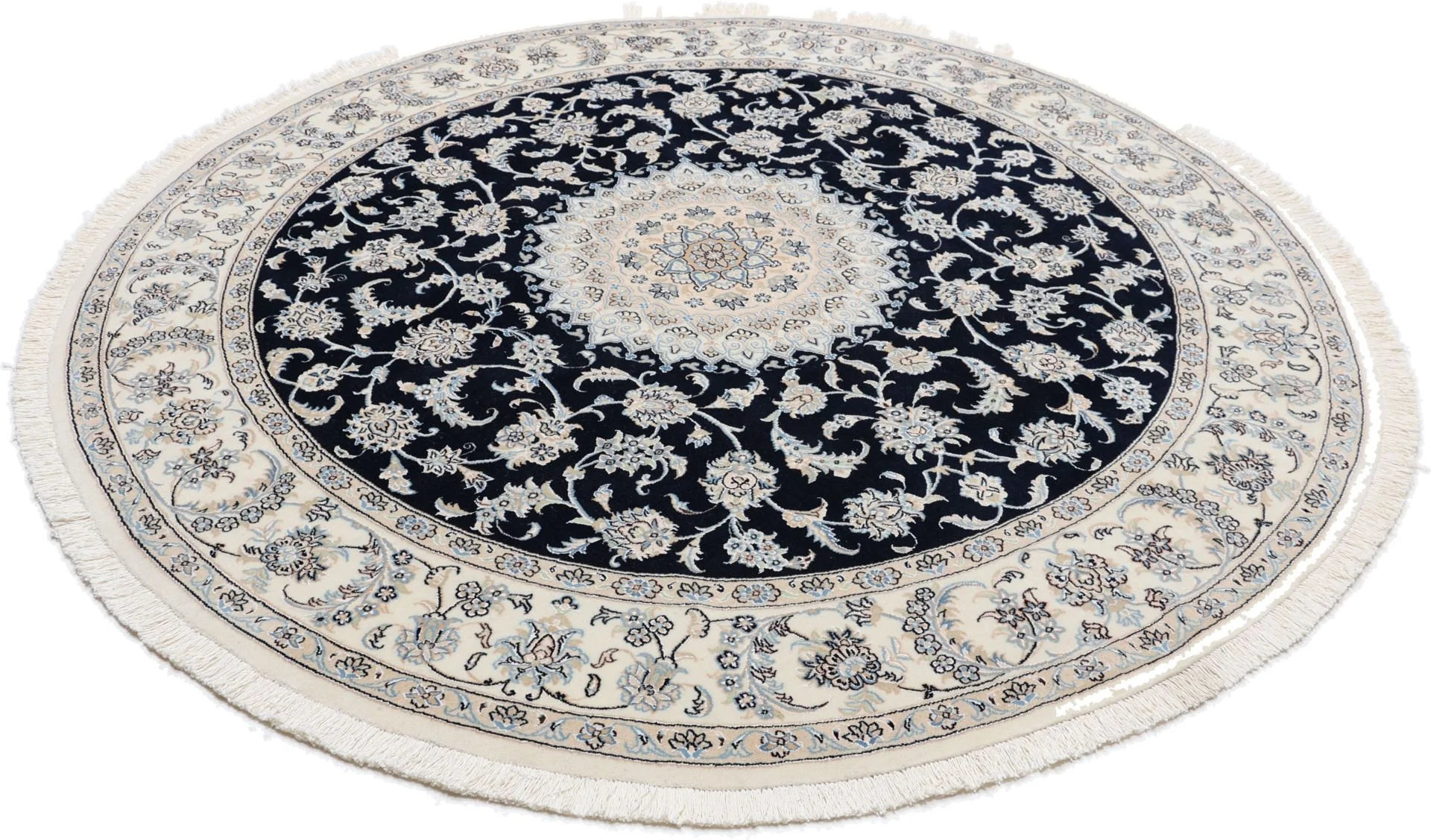 Nain Persian Rug — hand-knotted, 202 × 202 cm, Wool