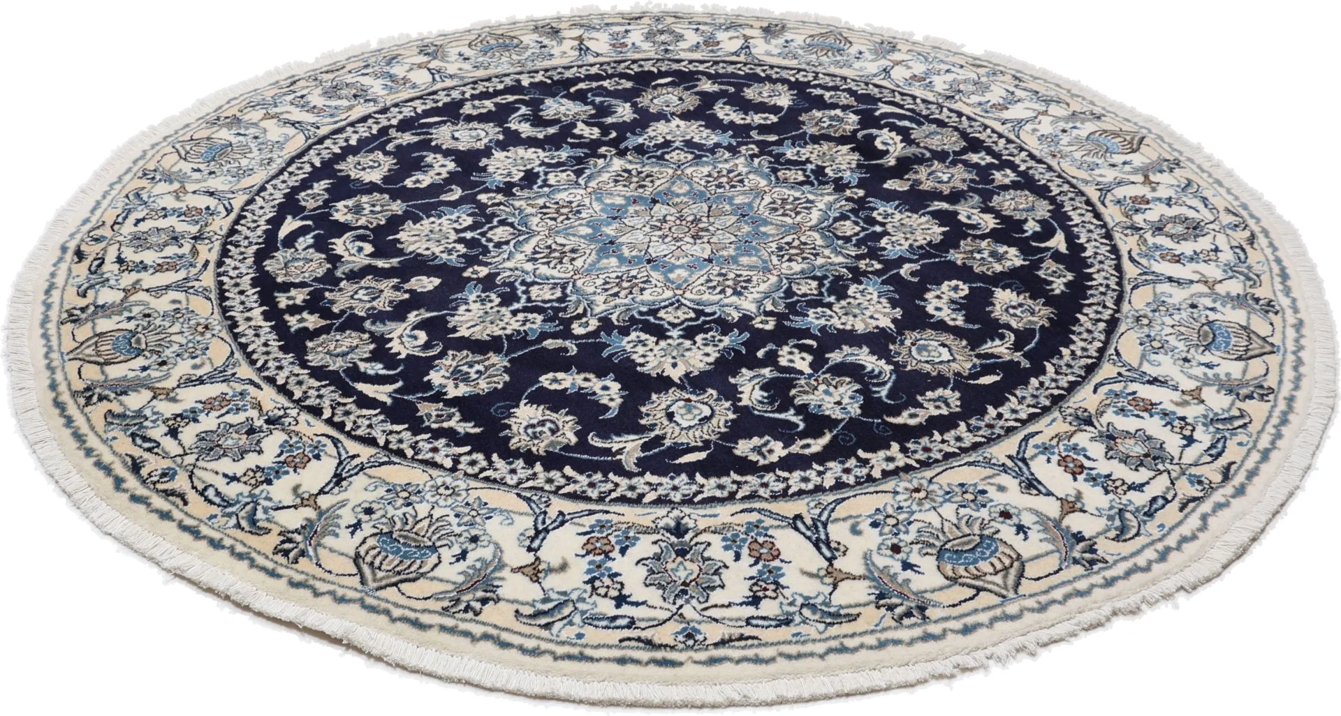 Nain Persian Rug — hand-knotted, 198 × 198 cm, Wool