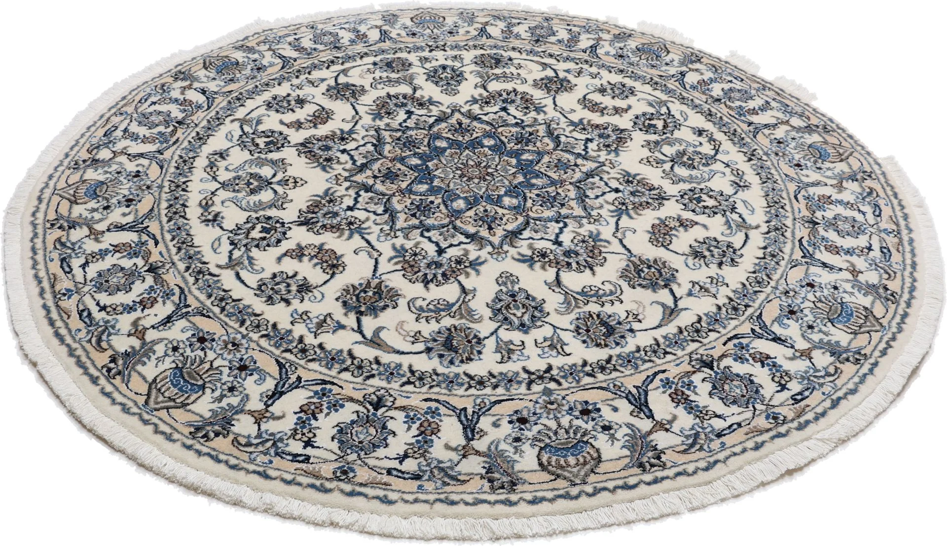 Nain Persian Rug 195 × 195 cm, Wool, hand-knotted