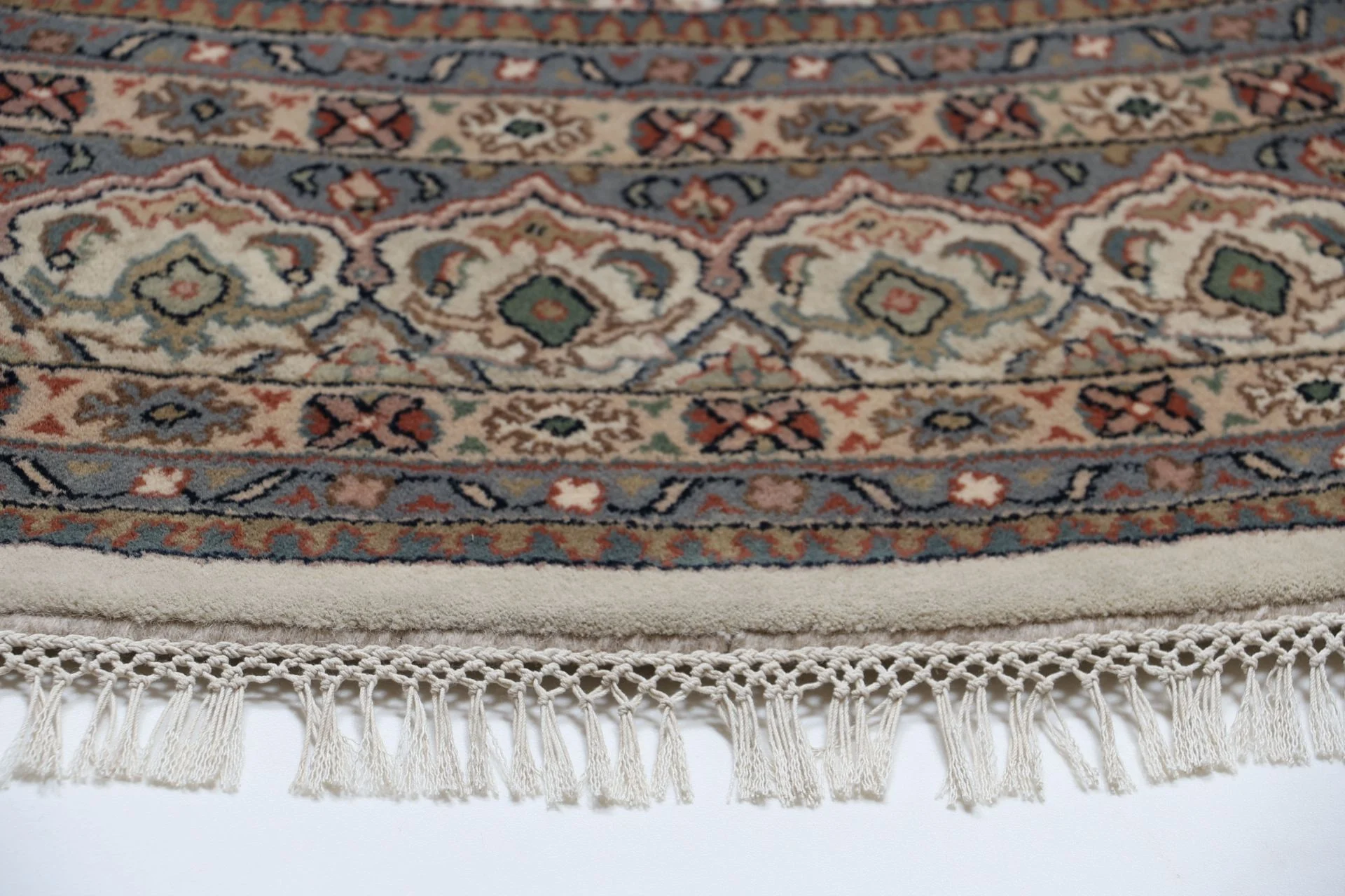 Bijar Indian Rug — hand-knotted, 246 × 246 cm, Wool