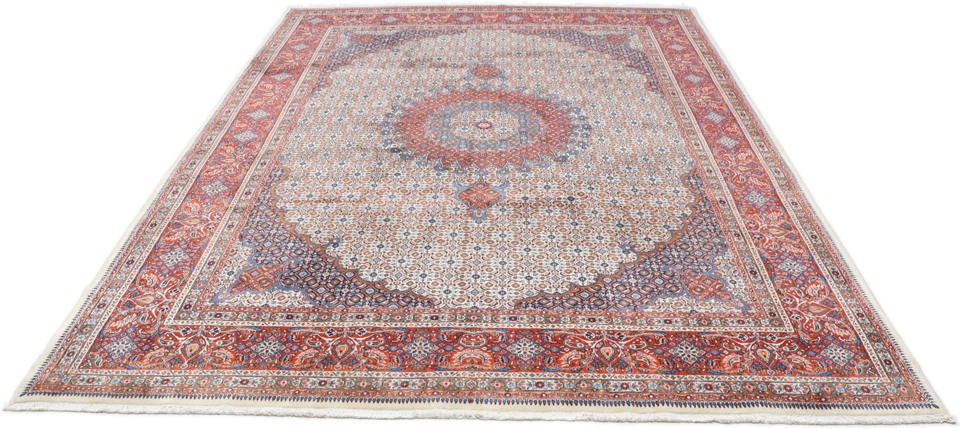 Moud Persian Rug 253 × 352 cm, Wool, hand-knotted