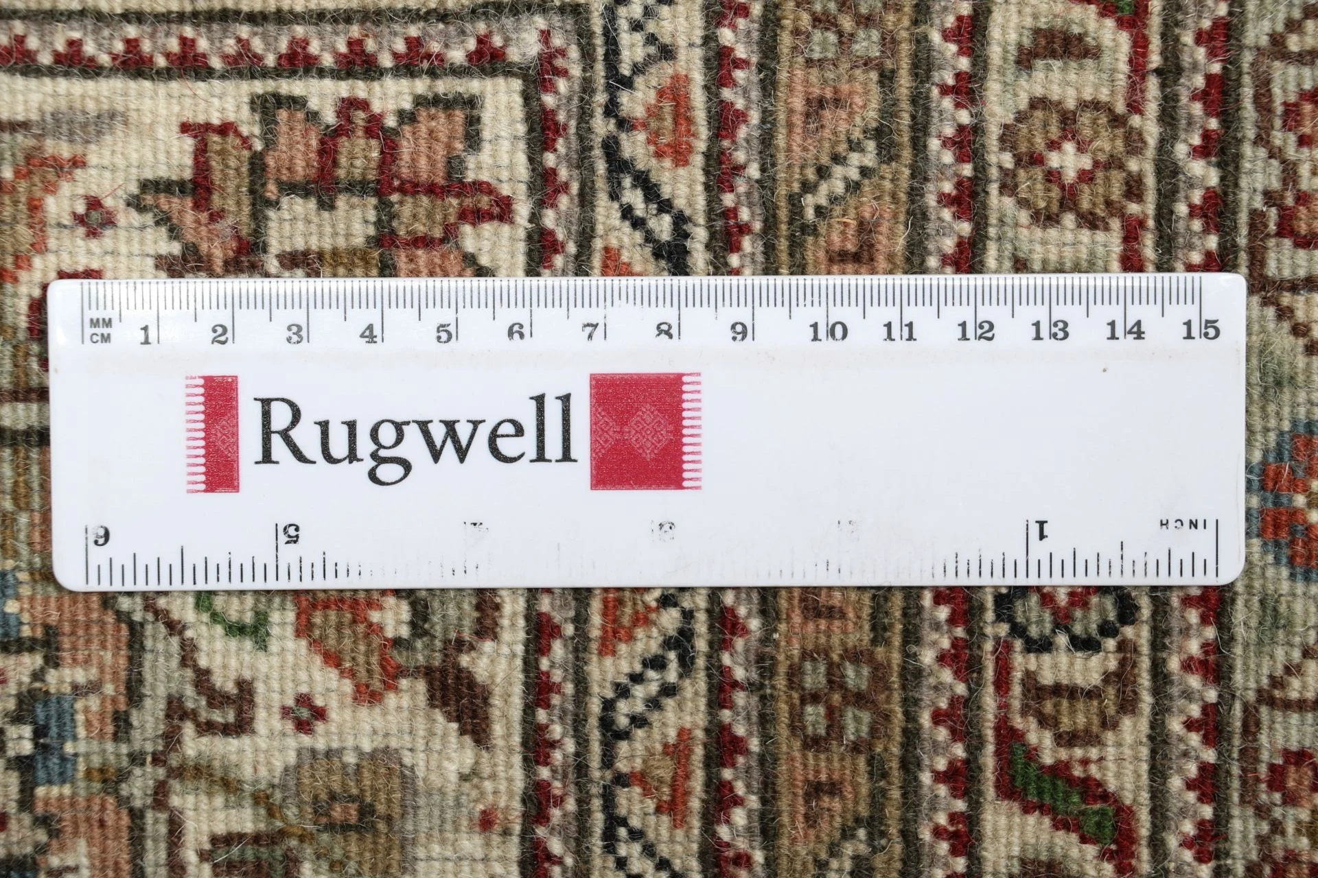 Hand-Knotted Wool Tabriz Indian Rug, 299 × 391 cm