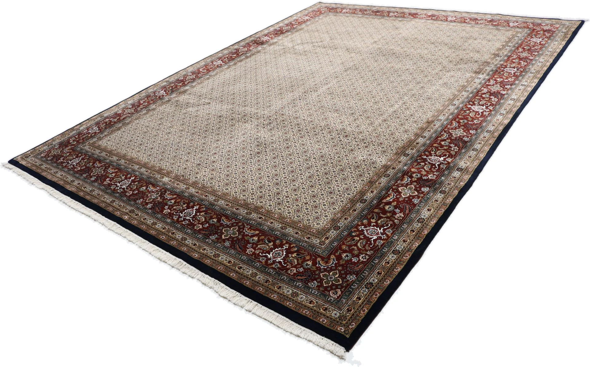 Moud Indian Rug — hand-knotted, 299 × 397 cm, Wool