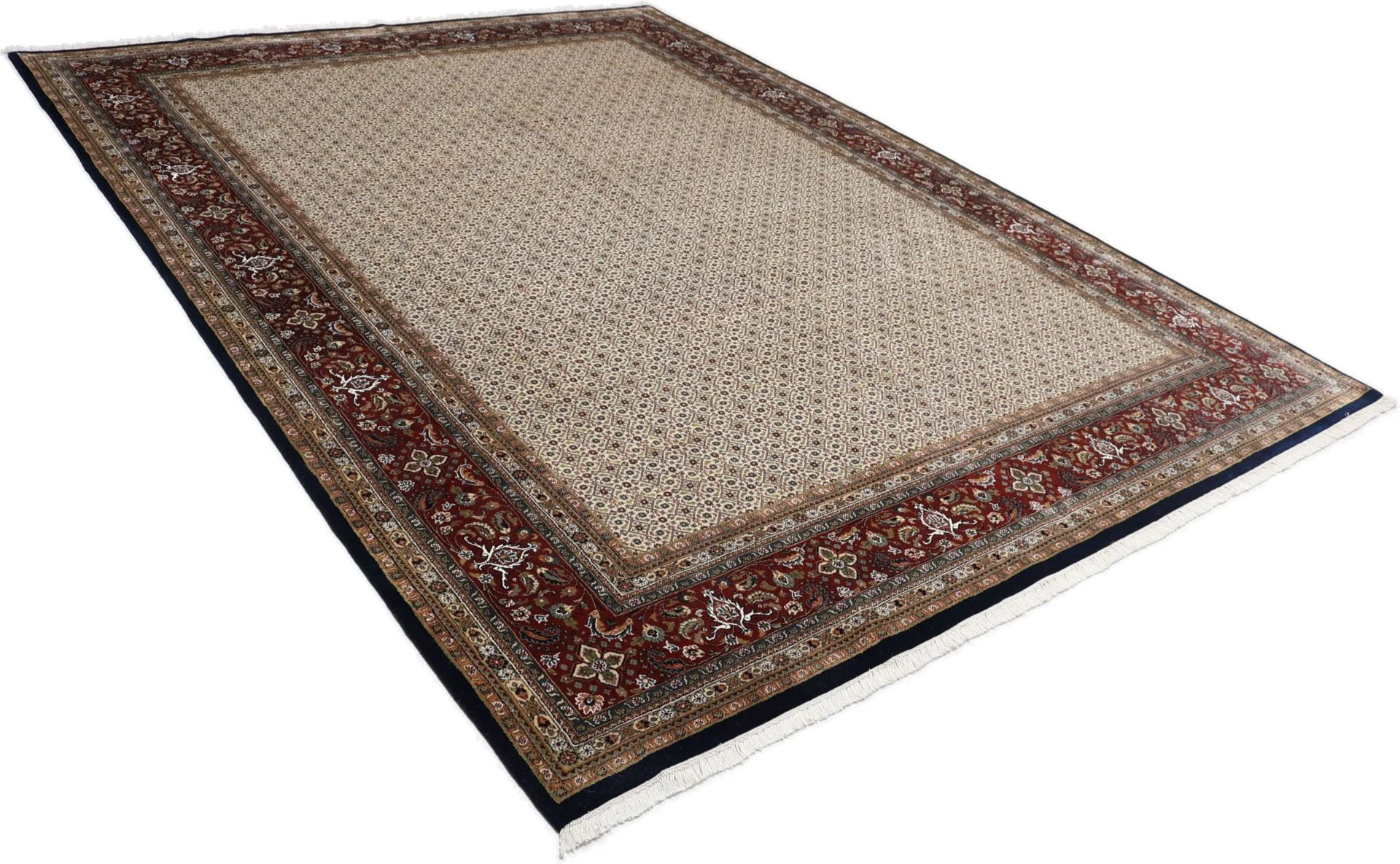 Moud Indian Rug — hand-knotted, 299 × 397 cm, Wool