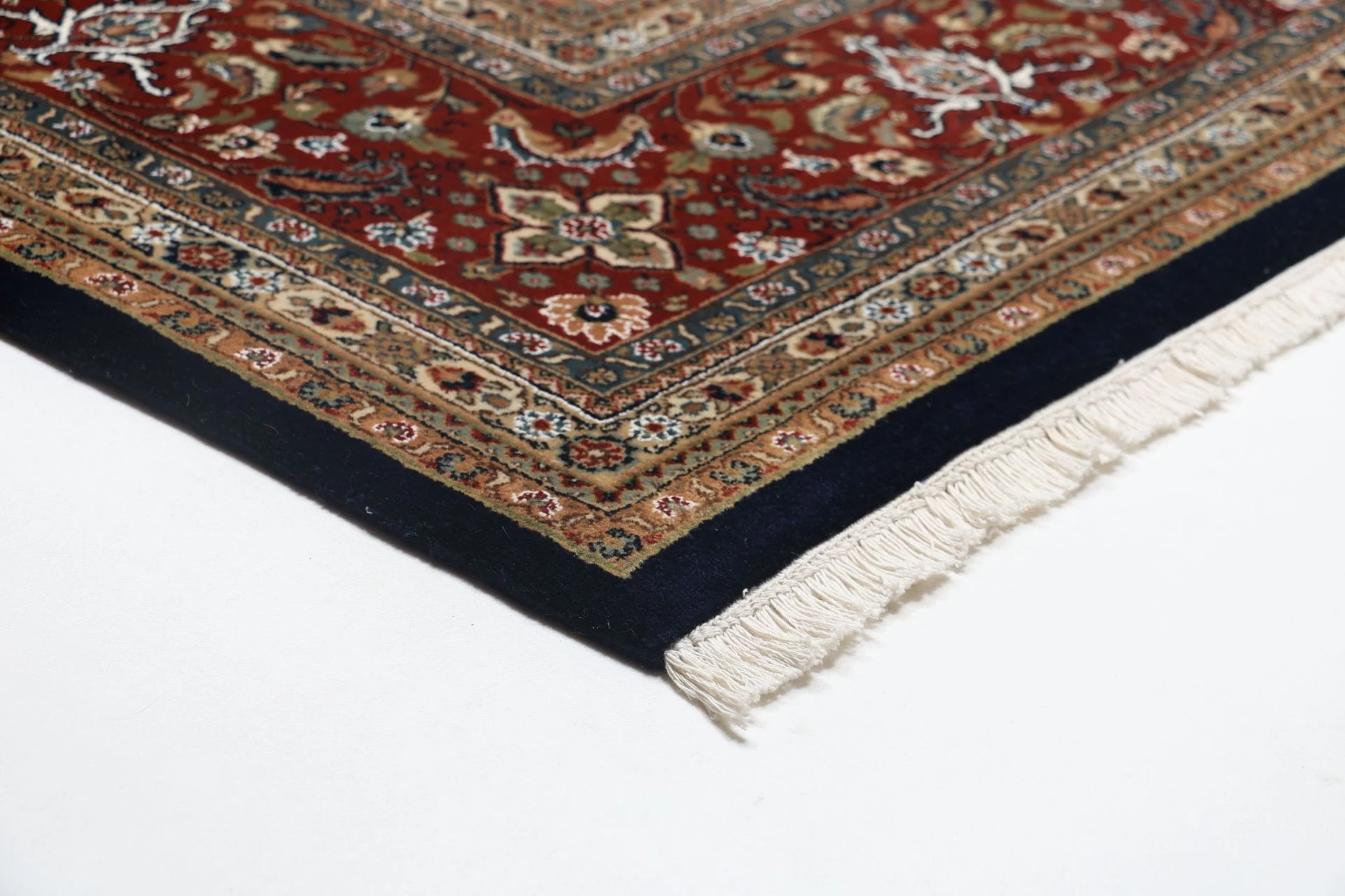 Moud Indian Rug — hand-knotted, 299 × 397 cm, Wool