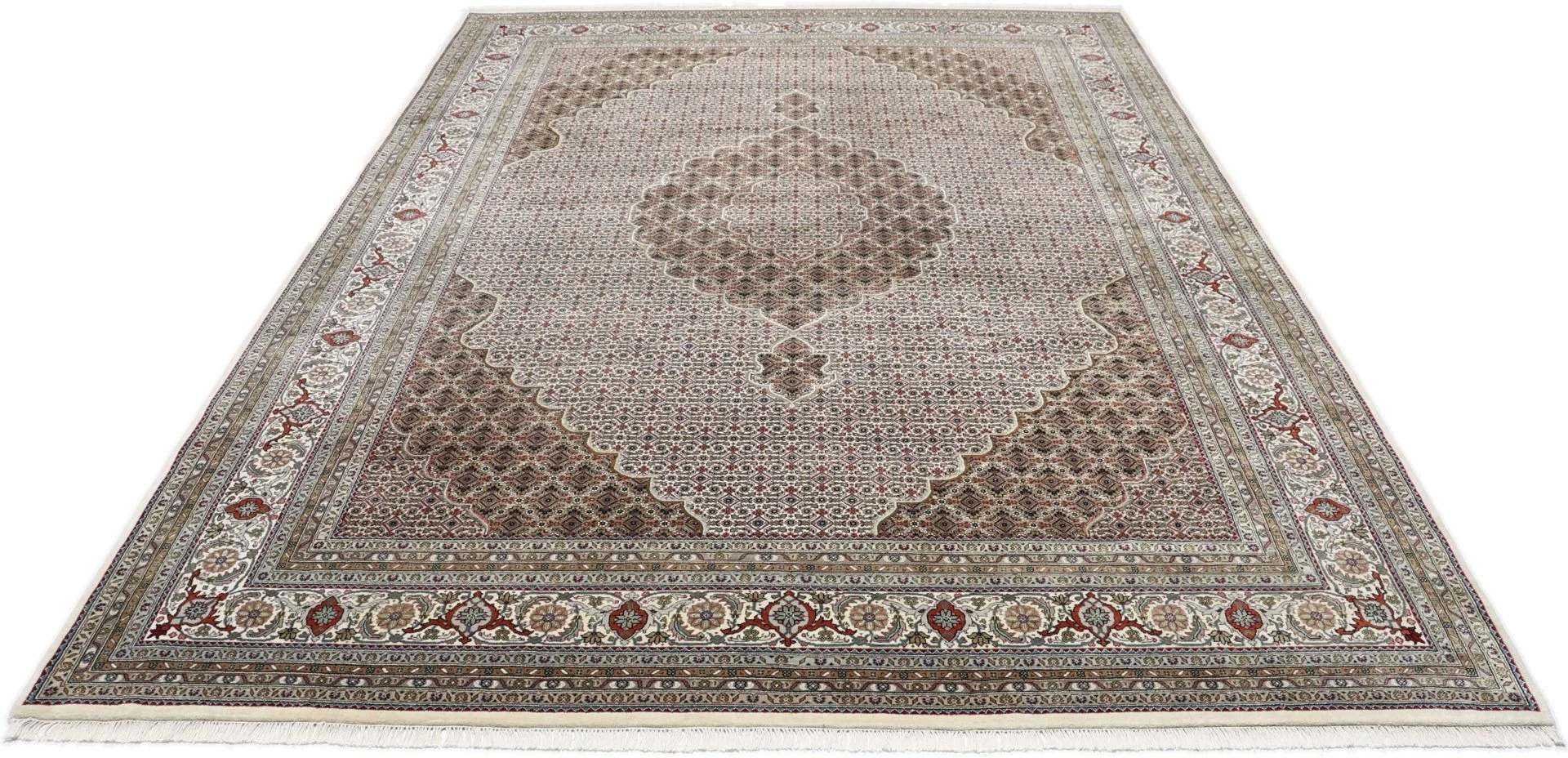 Tabriz Indian Rug — hand-knotted, 250 × 354 cm, Wool