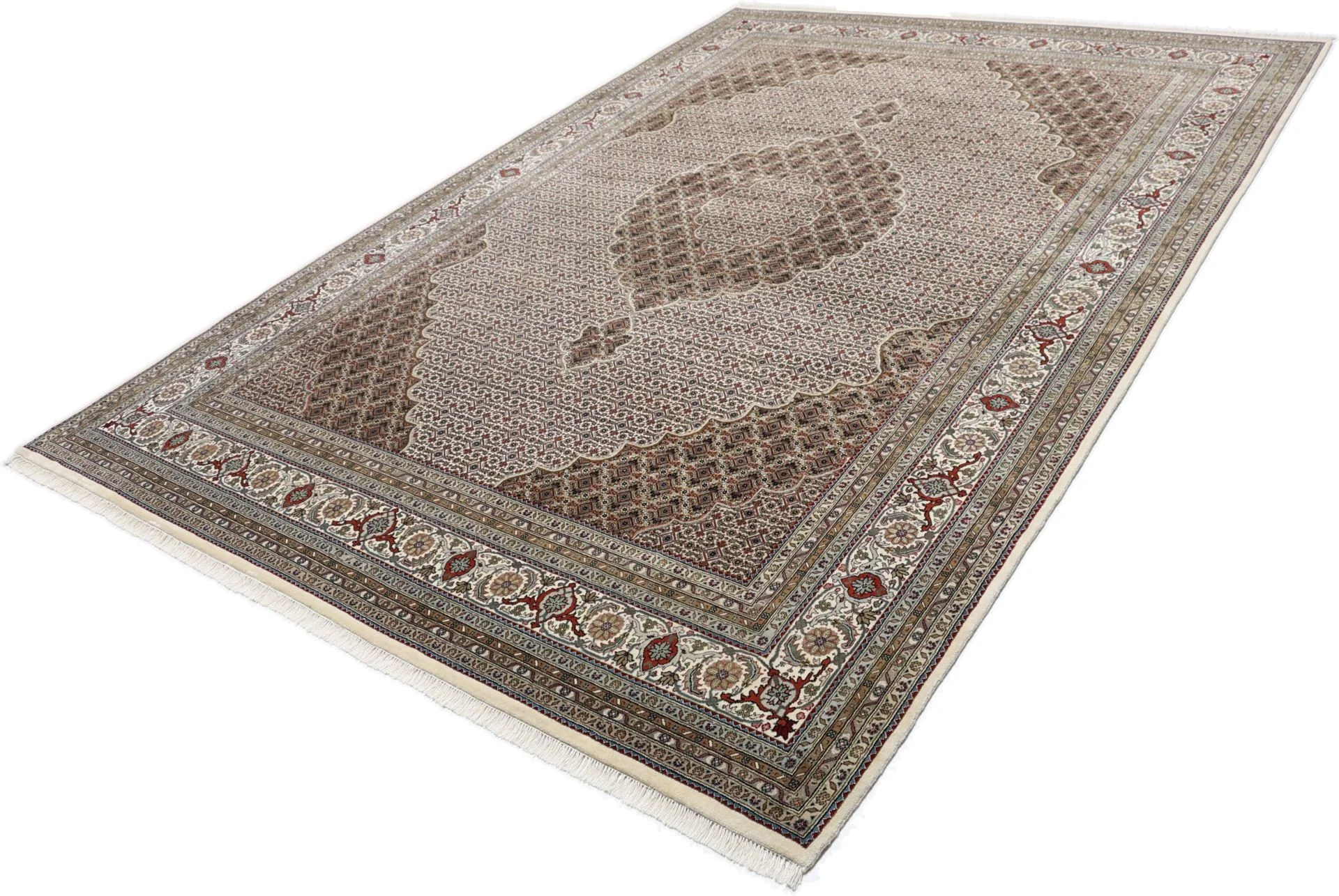 Tabriz Indian Rug — hand-knotted, 250 × 354 cm, Wool