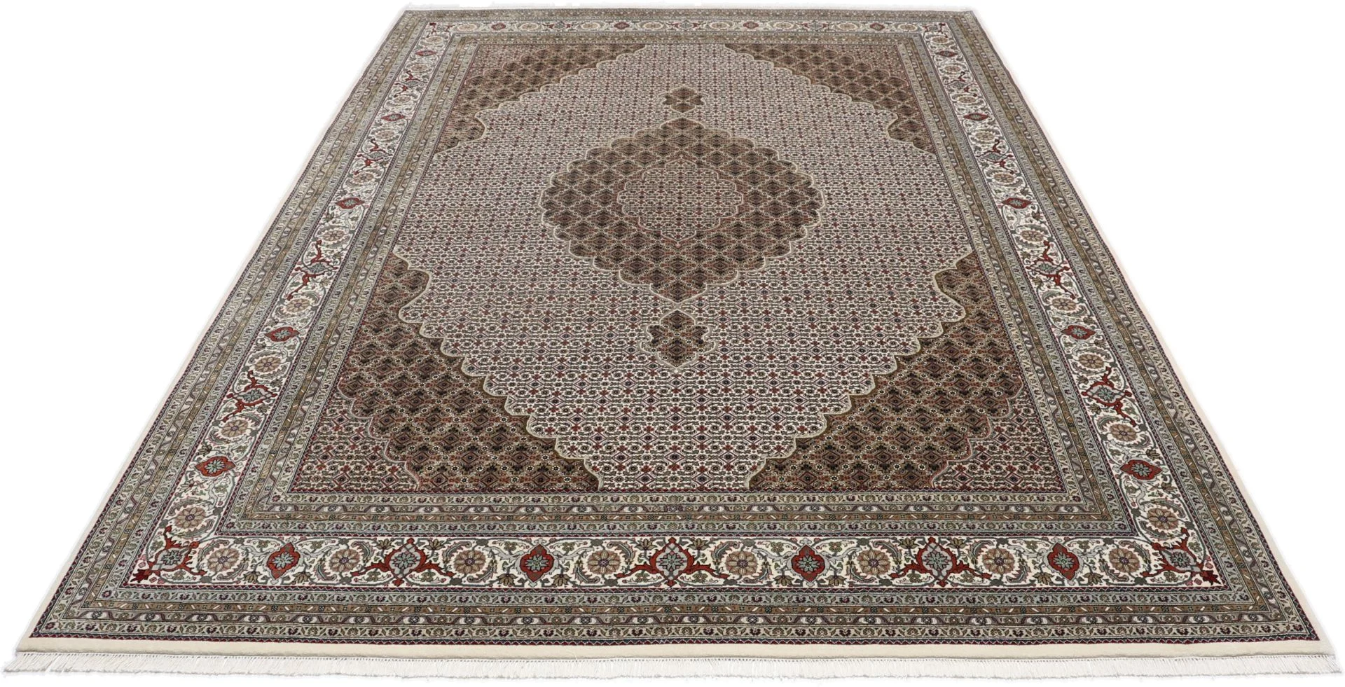 Tabriz Indian Rug — hand-knotted, 250 × 354 cm, Wool
