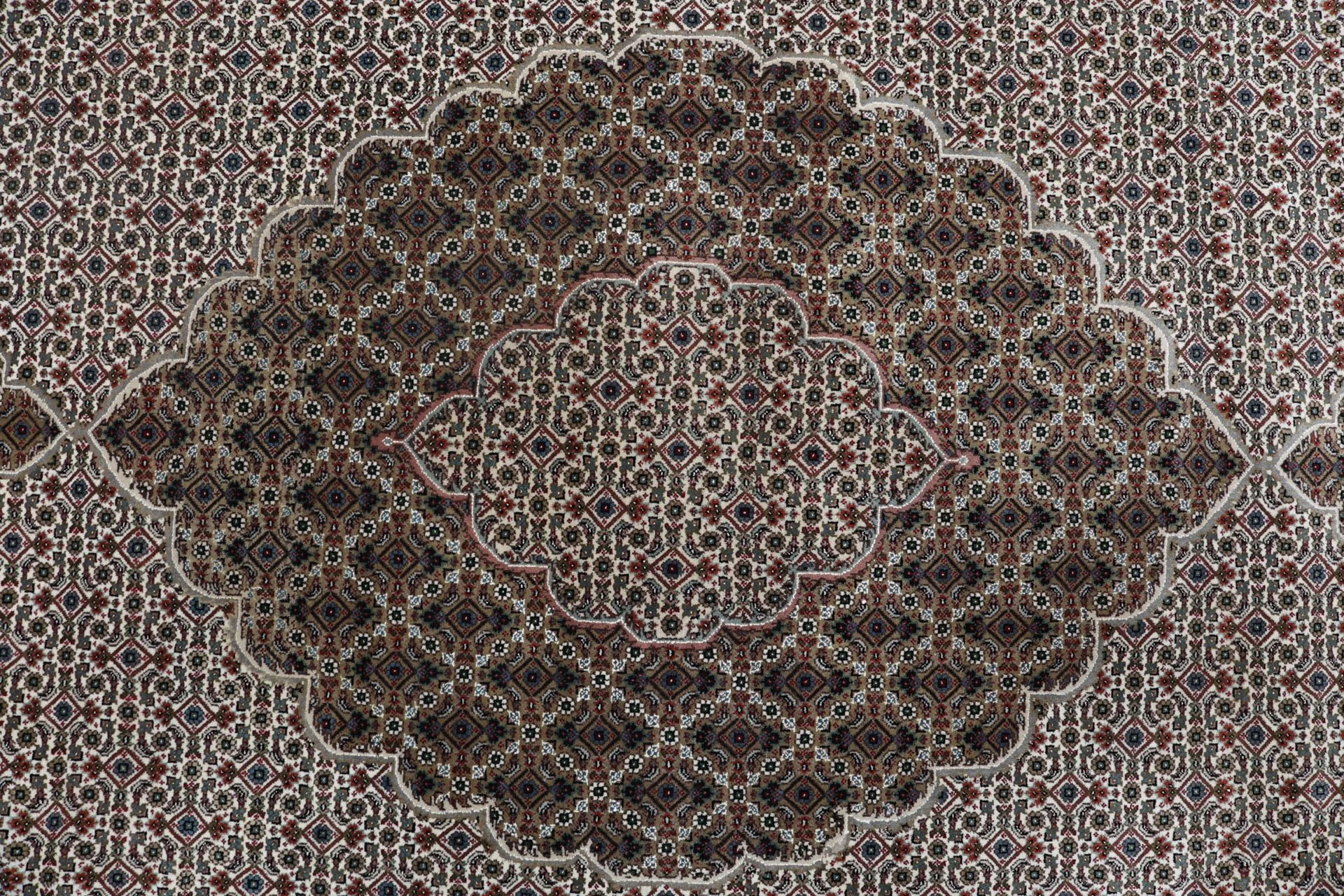 Tabriz Indian Rug — hand-knotted, 250 × 354 cm, Wool
