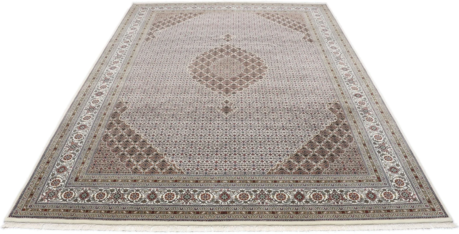Tabriz Indian Rug — hand-knotted, 250 × 349 cm, Wool