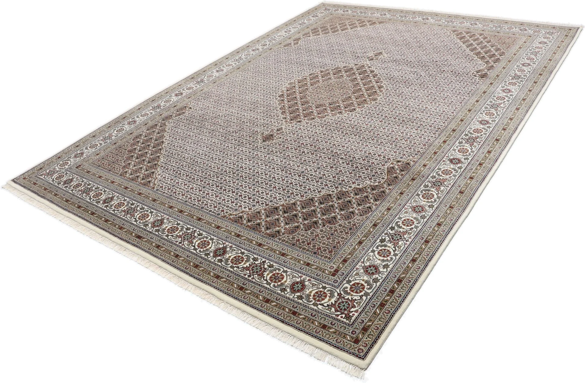 Tabriz Indian Rug — hand-knotted, 250 × 349 cm, Wool