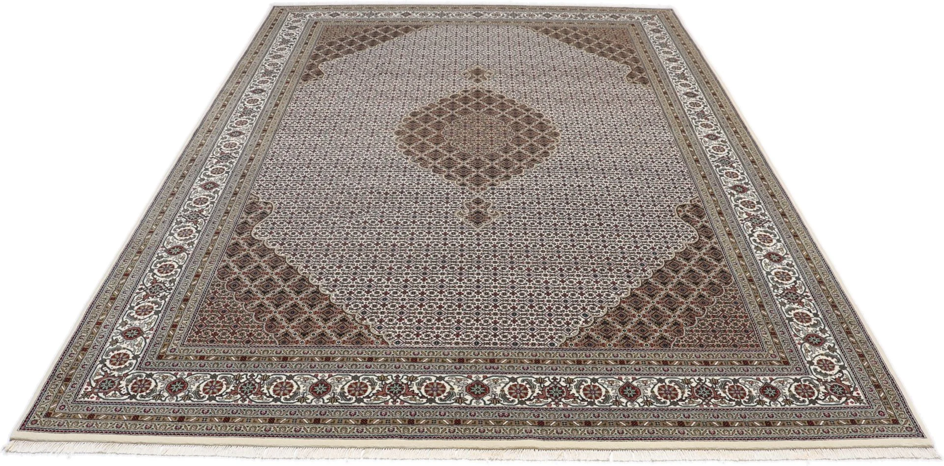 Tabriz Indian Rug — hand-knotted, 250 × 349 cm, Wool