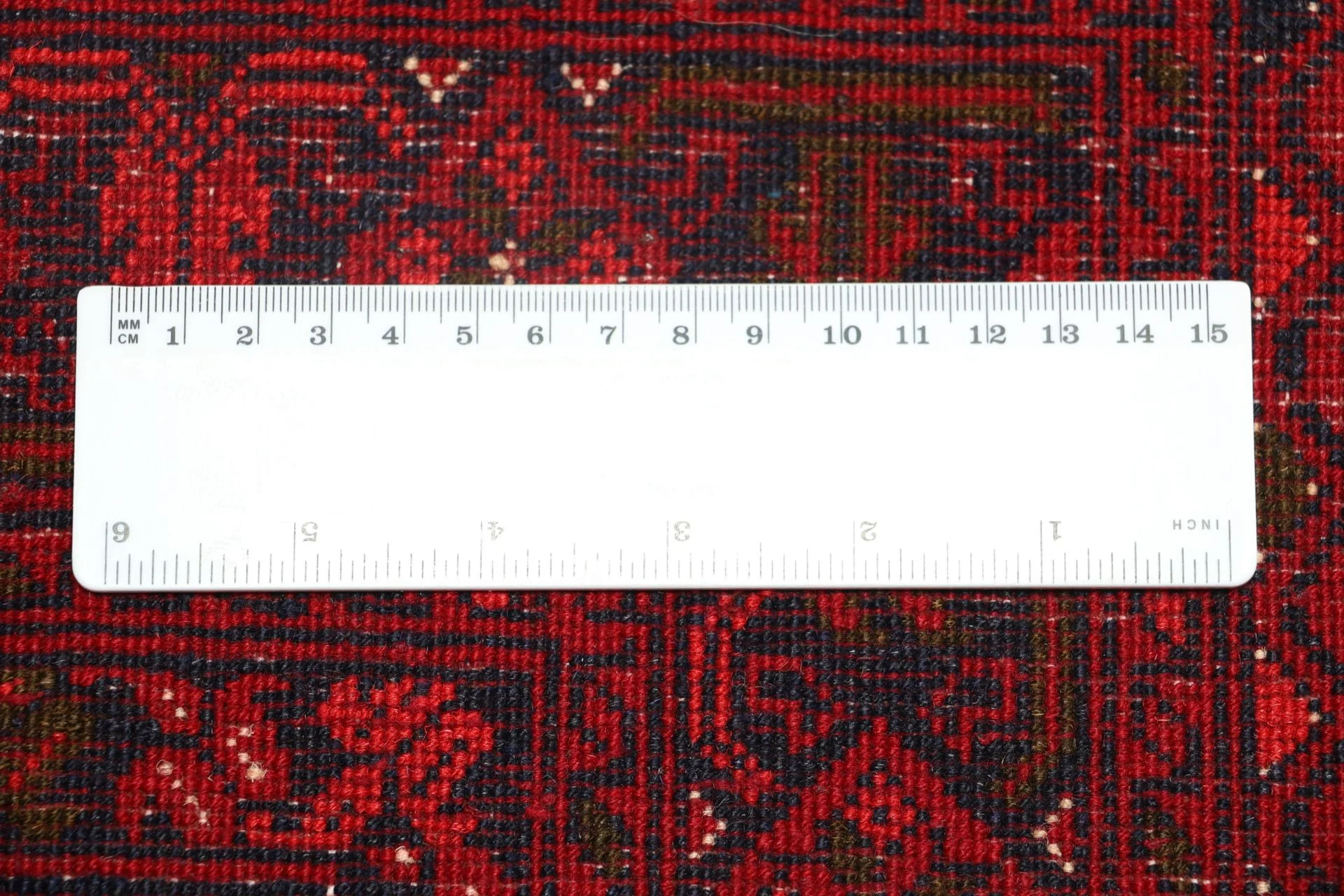 Hand-Knotted Wool Afghan Rug, 252 × 344 cm