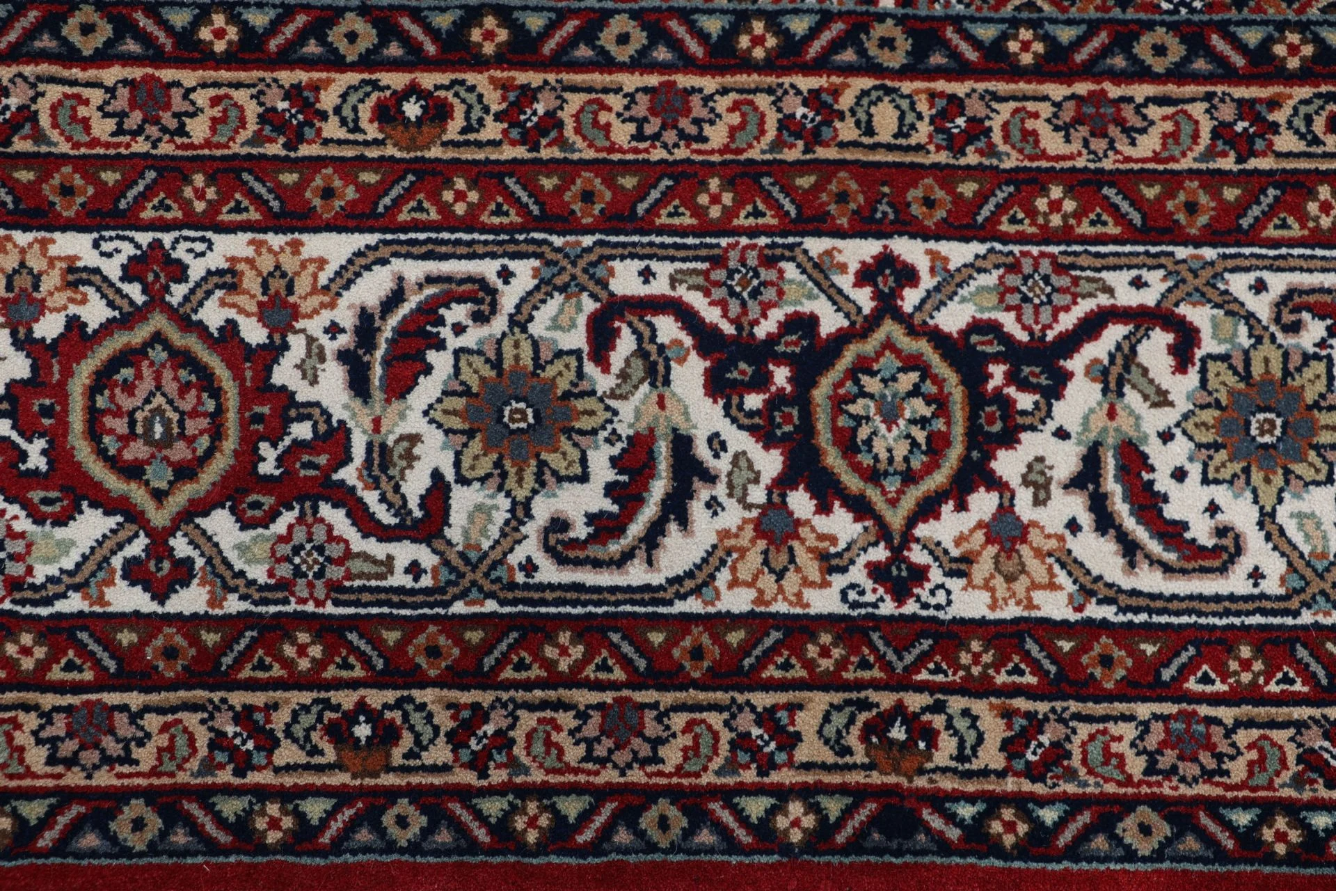 Hand-Knotted Wool Bijar Indian Rug, 243 × 299 cm