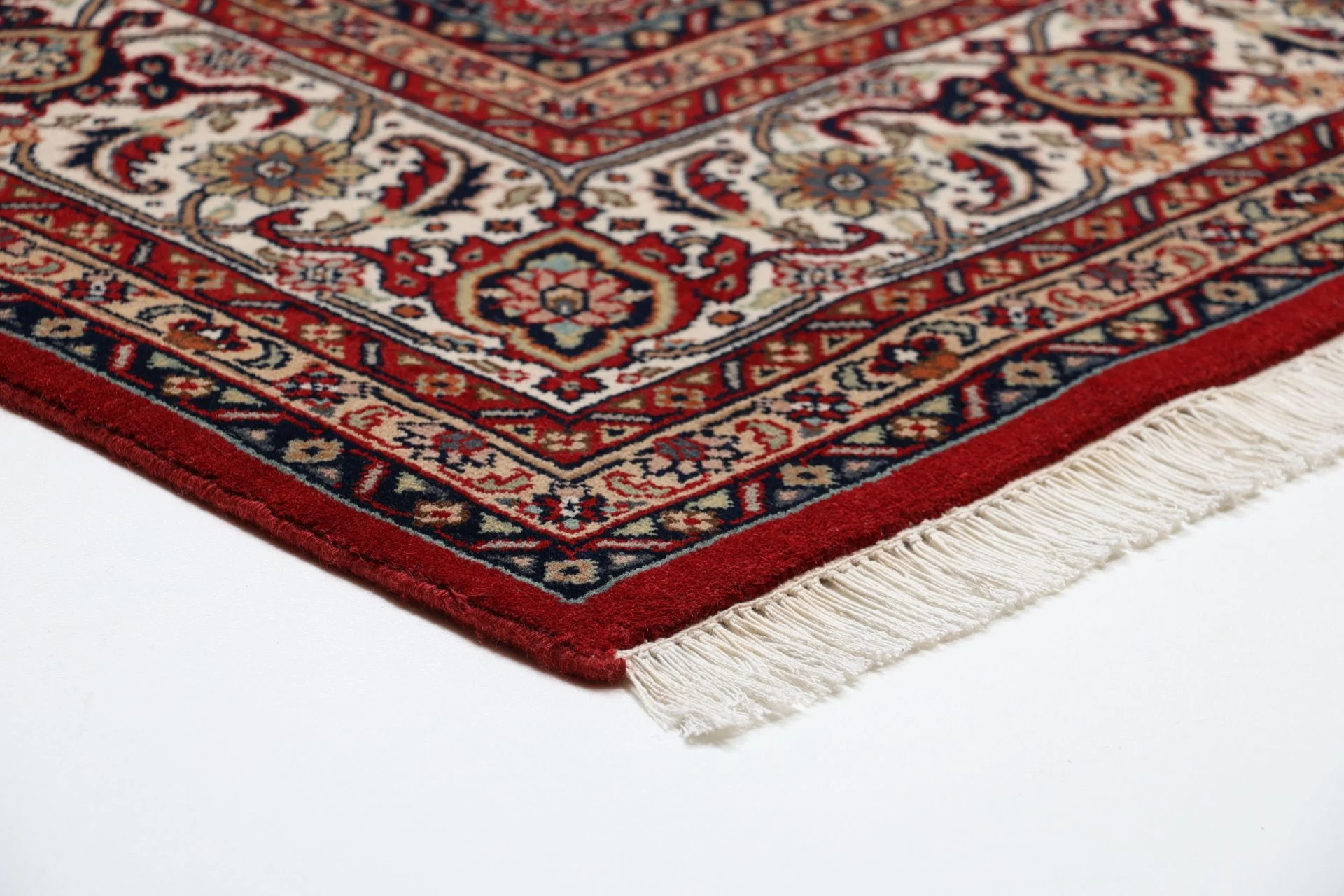 Hand-Knotted Wool Bijar Indian Rug, 243 × 299 cm