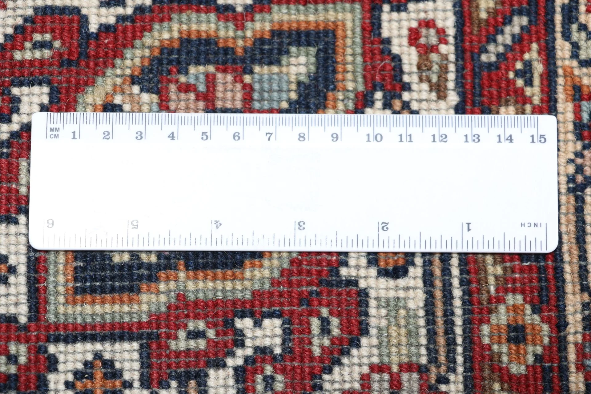 Hand-Knotted Wool Bijar Indian Rug, 243 × 299 cm