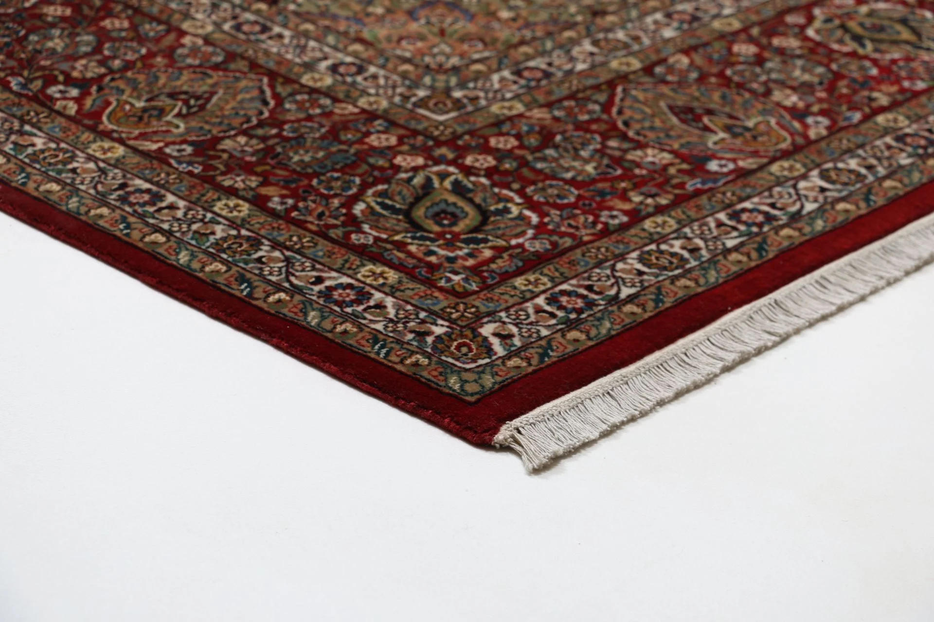Indian Rug 245 × 305 cm, Wool & Silk, hand-knotted