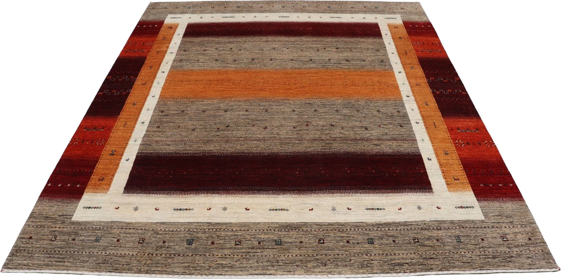 Loribaft Indian Rug — hand-knotted, 248 × 306 cm, Wool