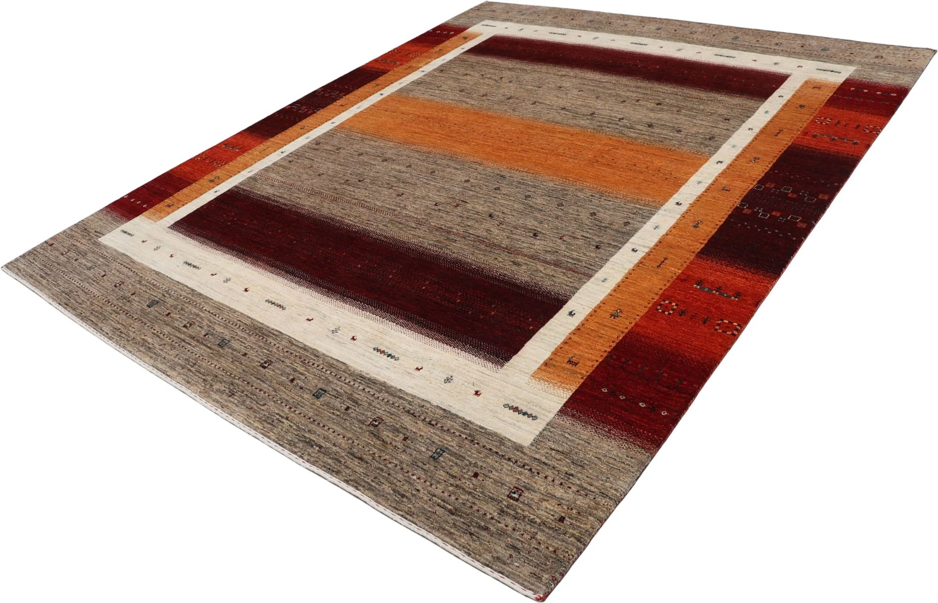 Loribaft Indian Rug — hand-knotted, 248 × 306 cm, Wool