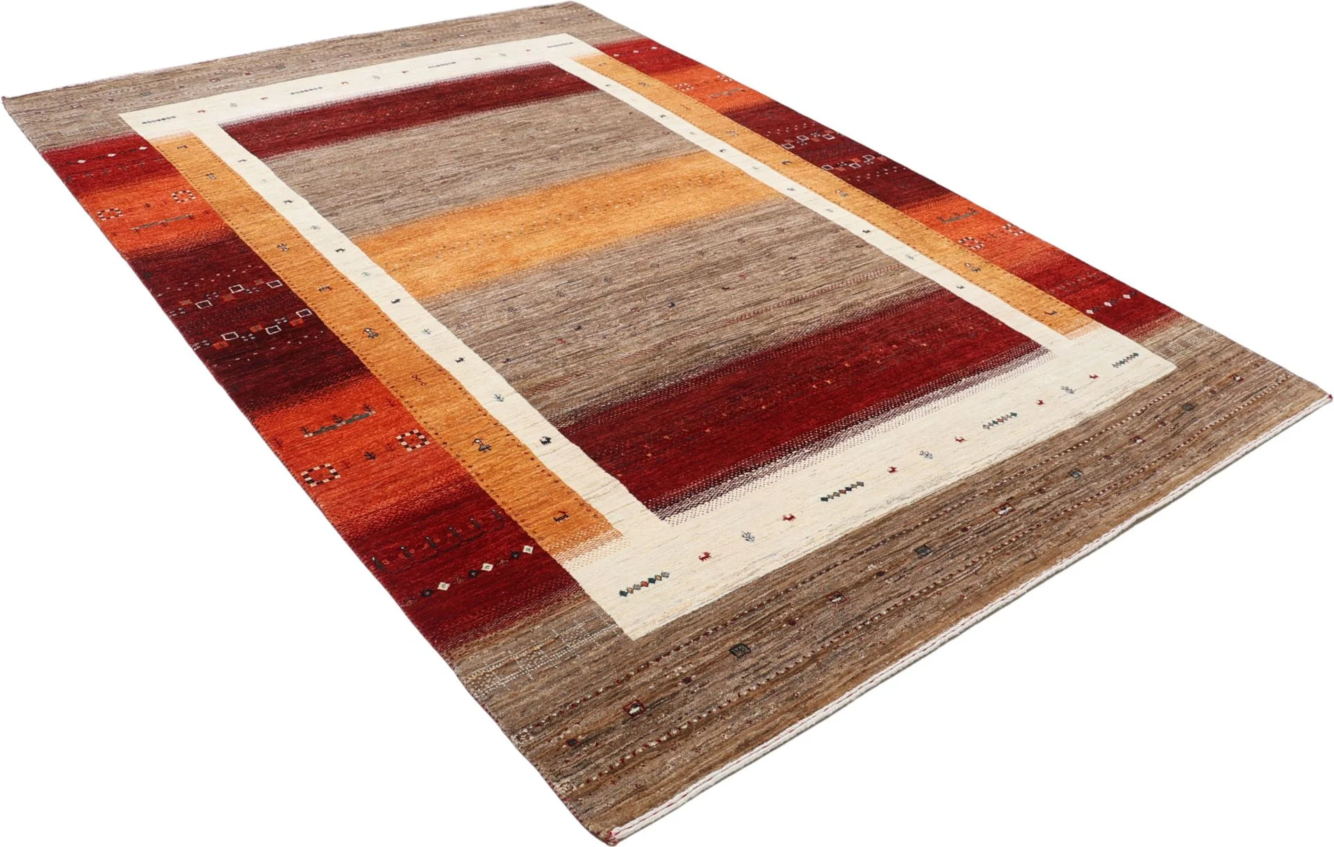 Loribaft Indian Rug — hand-knotted, 205 × 304 cm, Wool