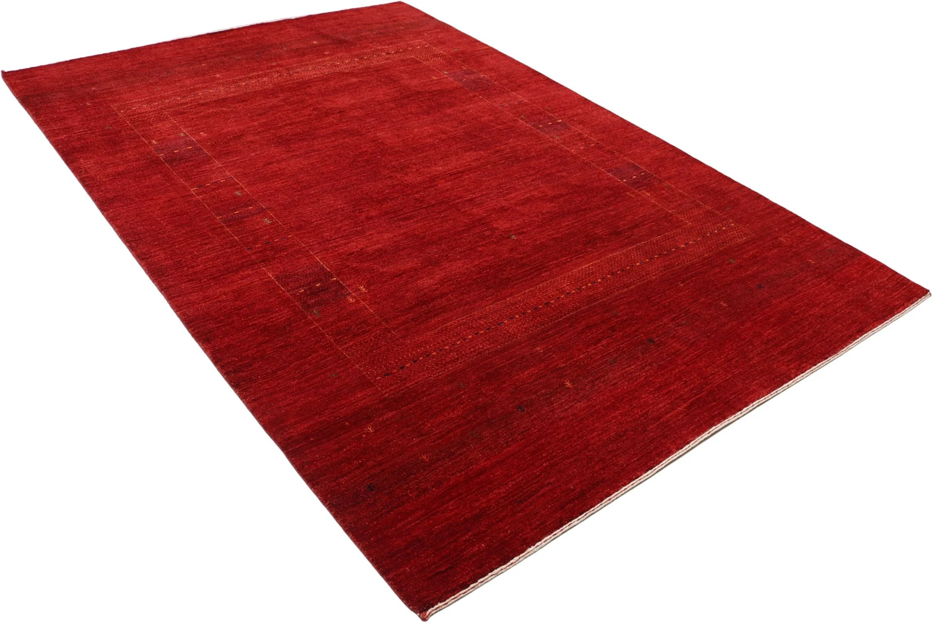 Hand-Knotted Wool Loribaft Indian Rug, 205 × 305 cm