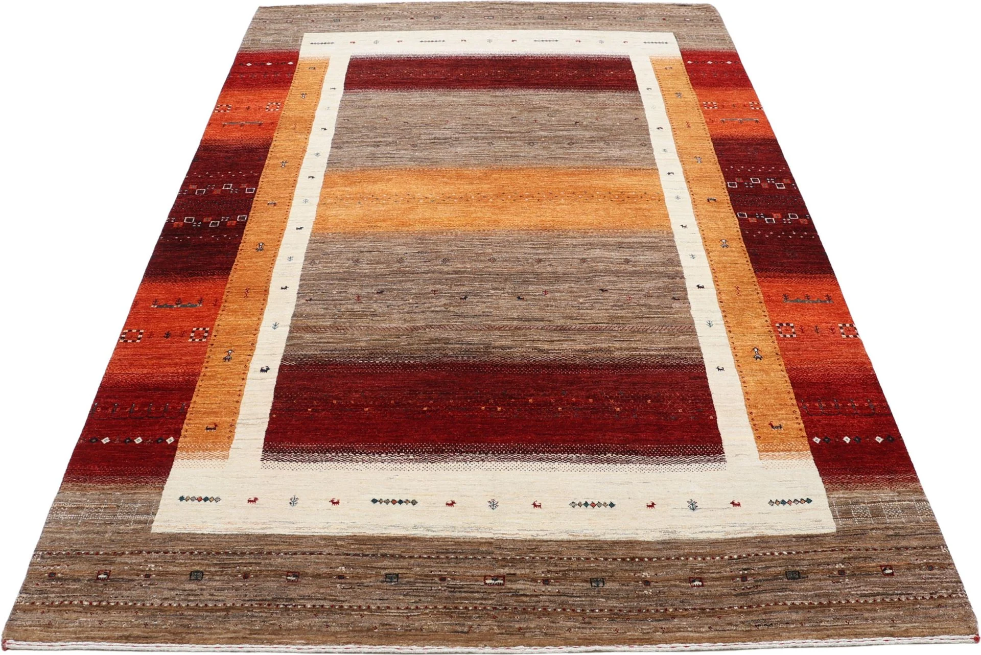 Loribaft Indian Rug — hand-knotted, 205 × 304 cm, Wool