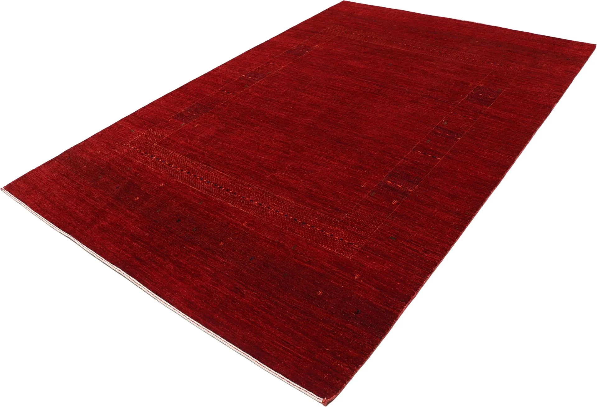 Hand-Knotted Wool Loribaft Indian Rug, 205 × 305 cm