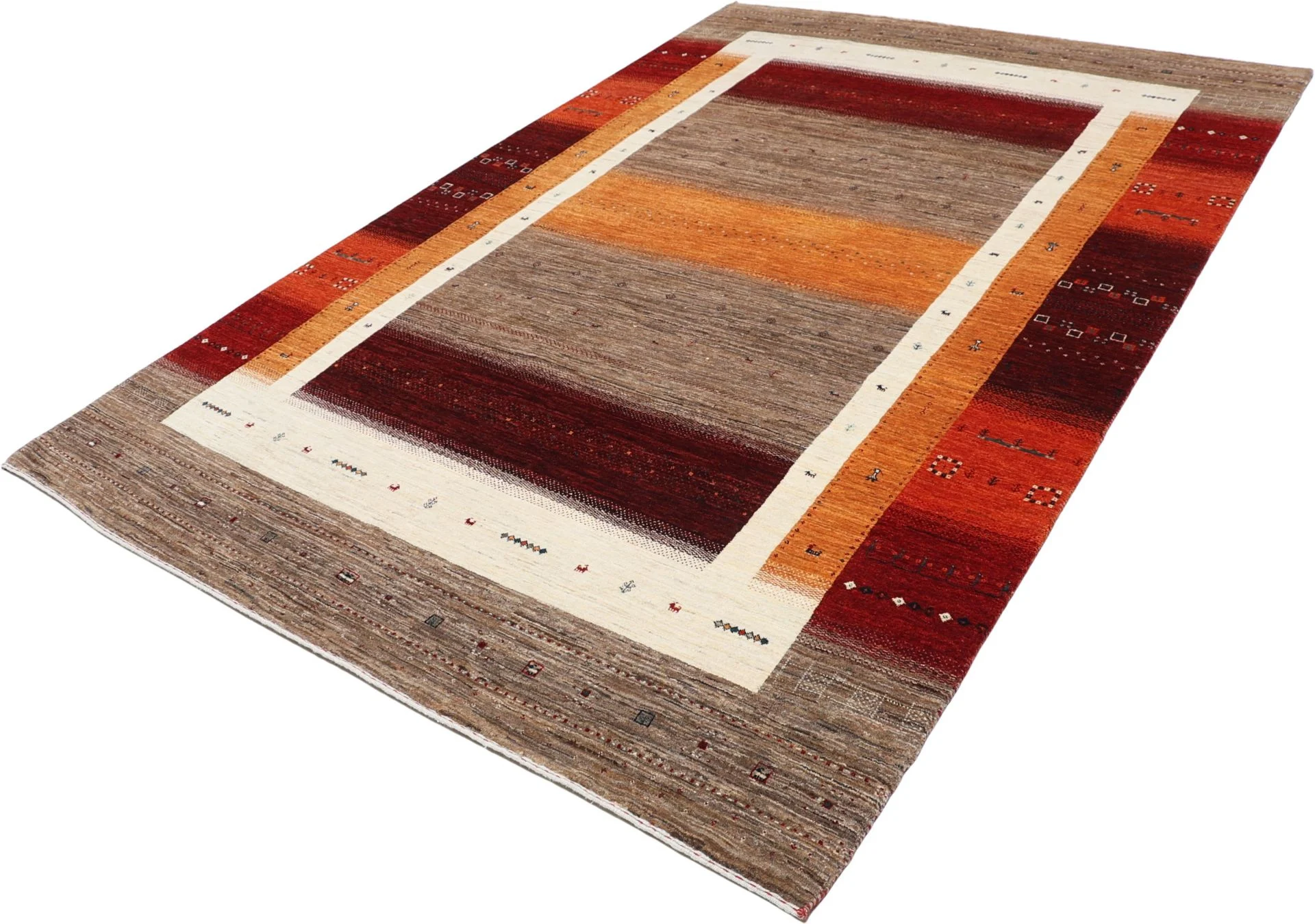Loribaft Indian Rug — hand-knotted, 205 × 304 cm, Wool