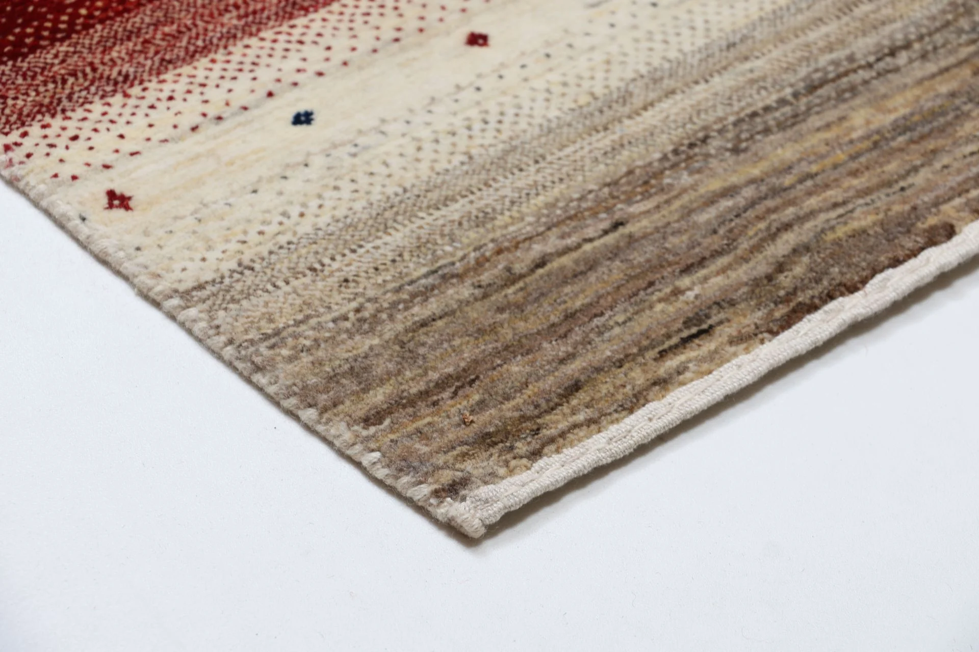 Hand-Knotted Wool Loribaft Indian Rug, 201 × 300 cm