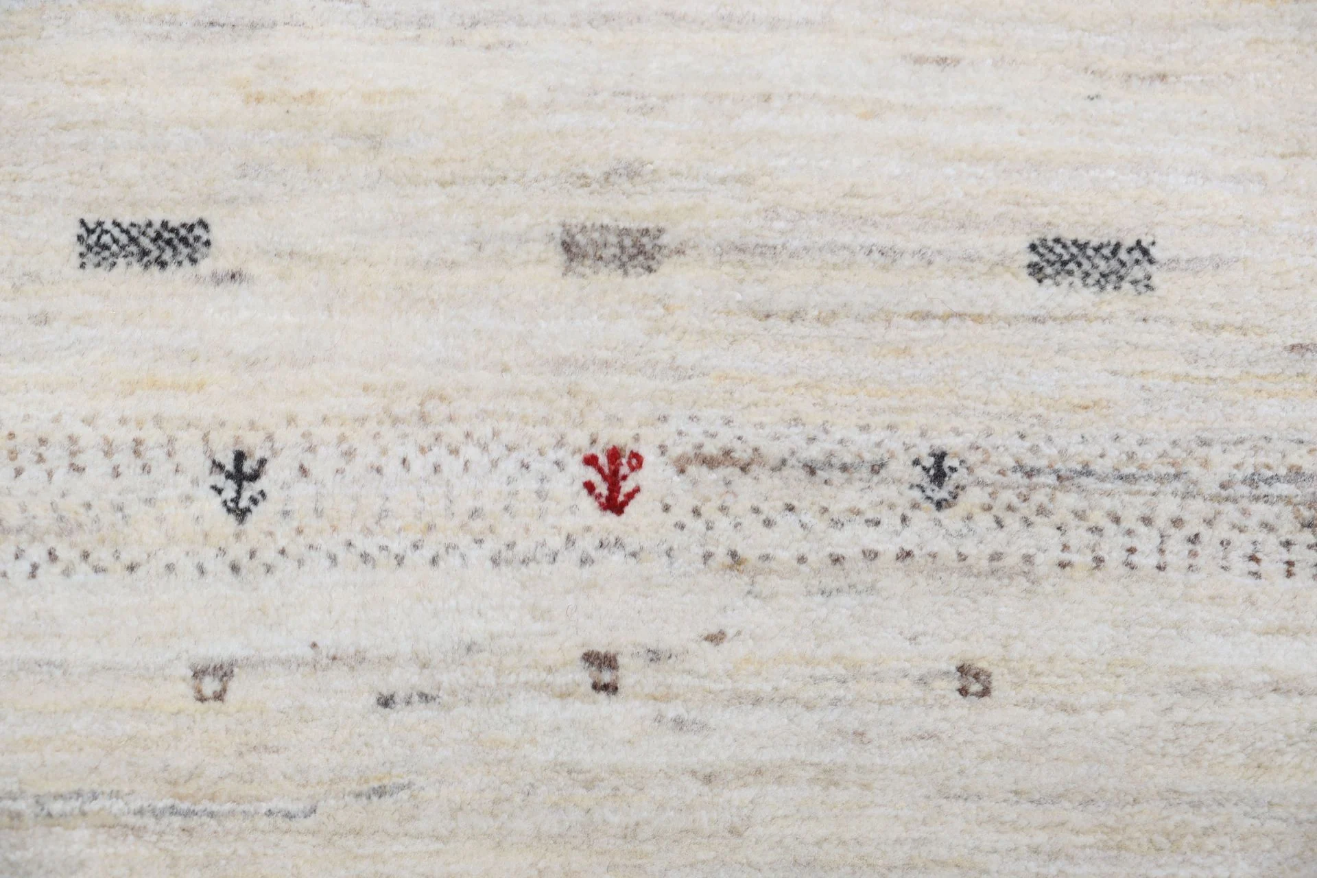 Hand-Knotted Wool Loribaft Indian Rug, 201 × 300 cm