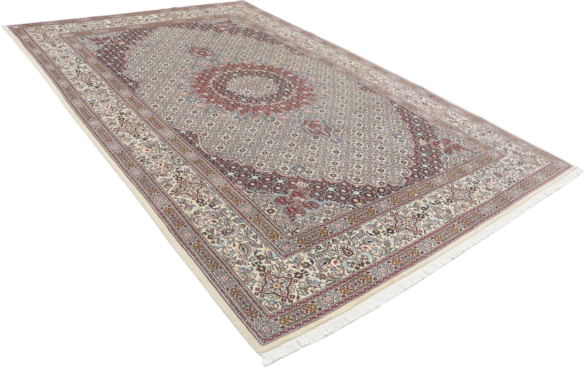 Moud Persian Rug — hand-knotted, 195 × 305 cm, Wool
